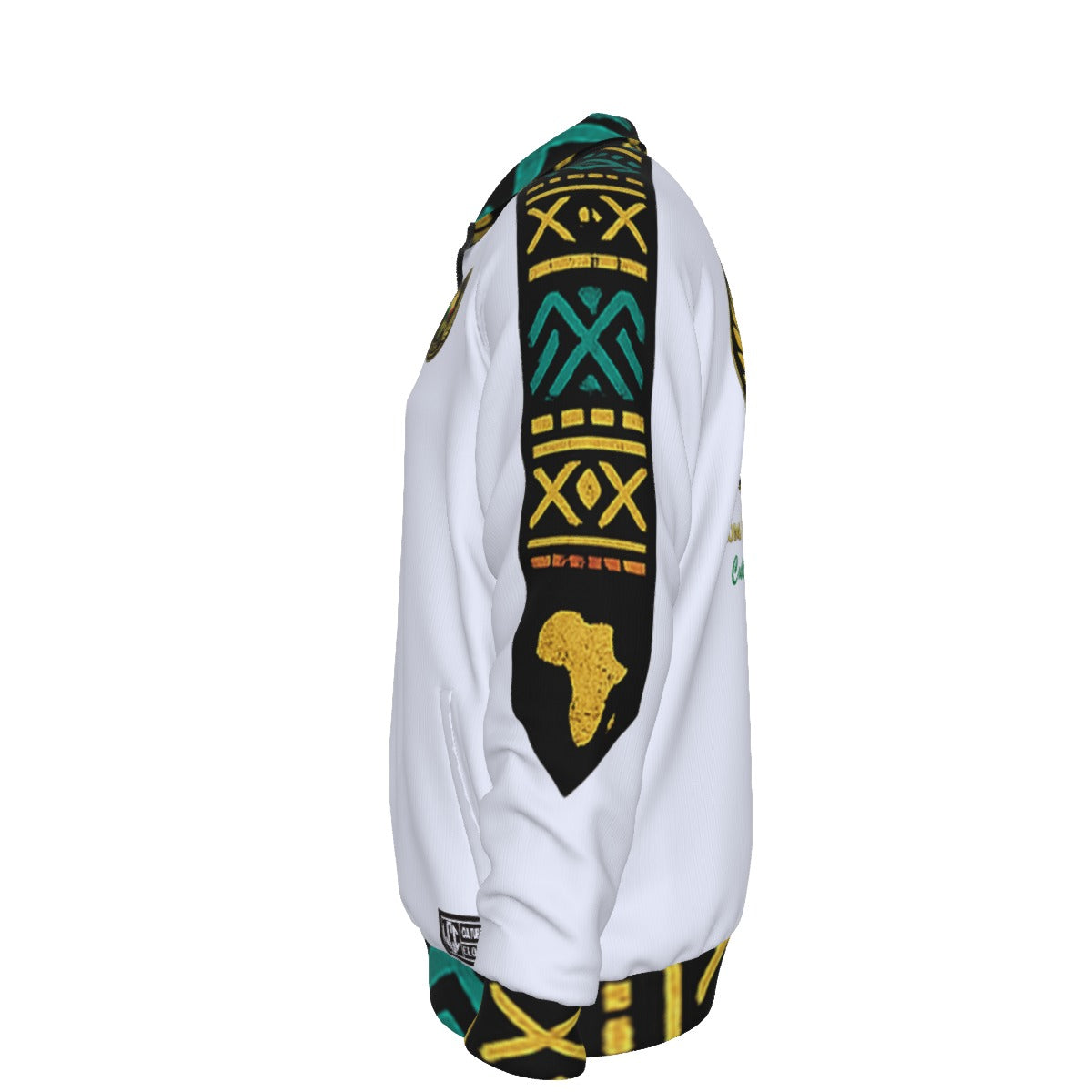 AFRICAN PRIDE WHT Unisex Stand Collar Jacket