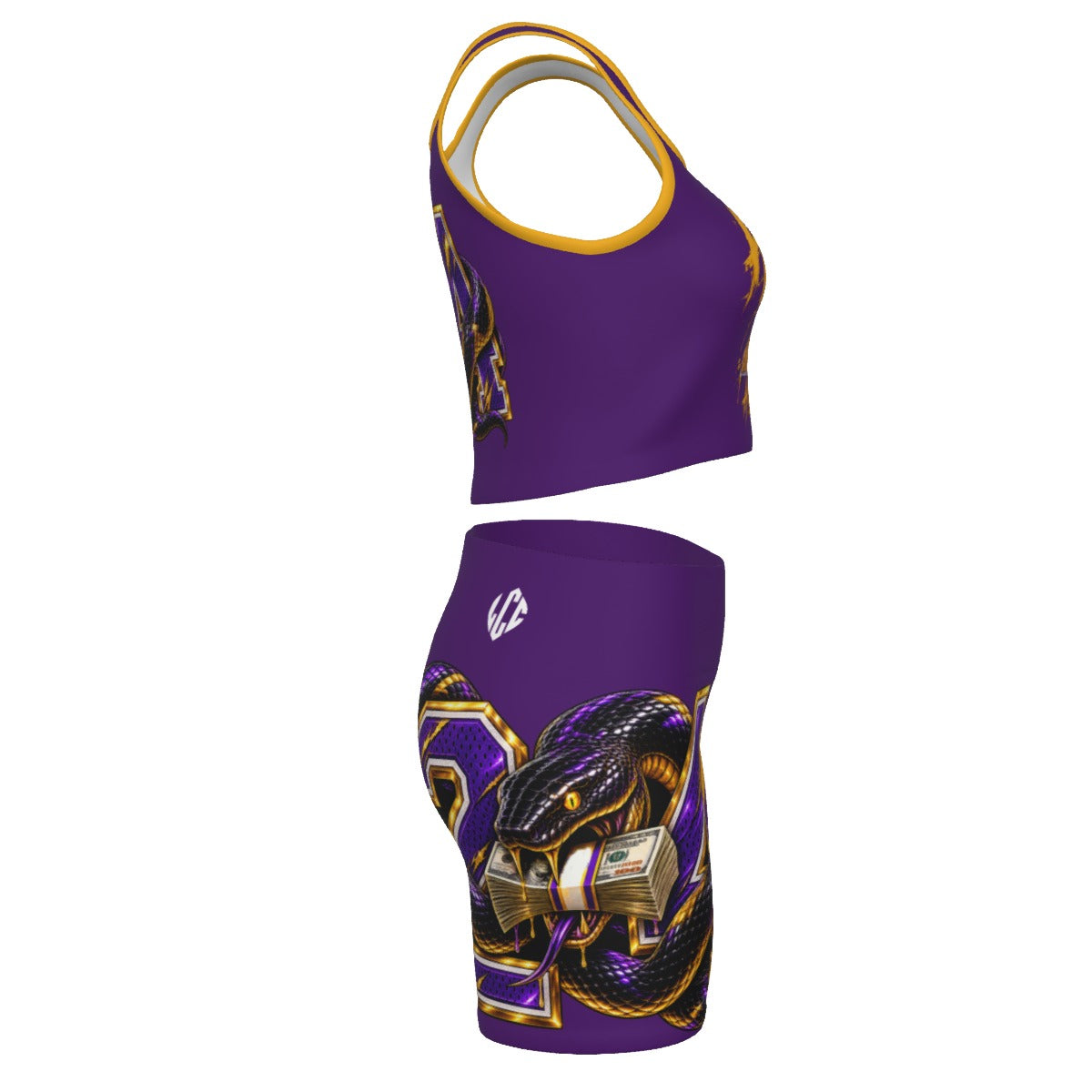 HUSTLIN 24 HOURS Women's Yoga Set
