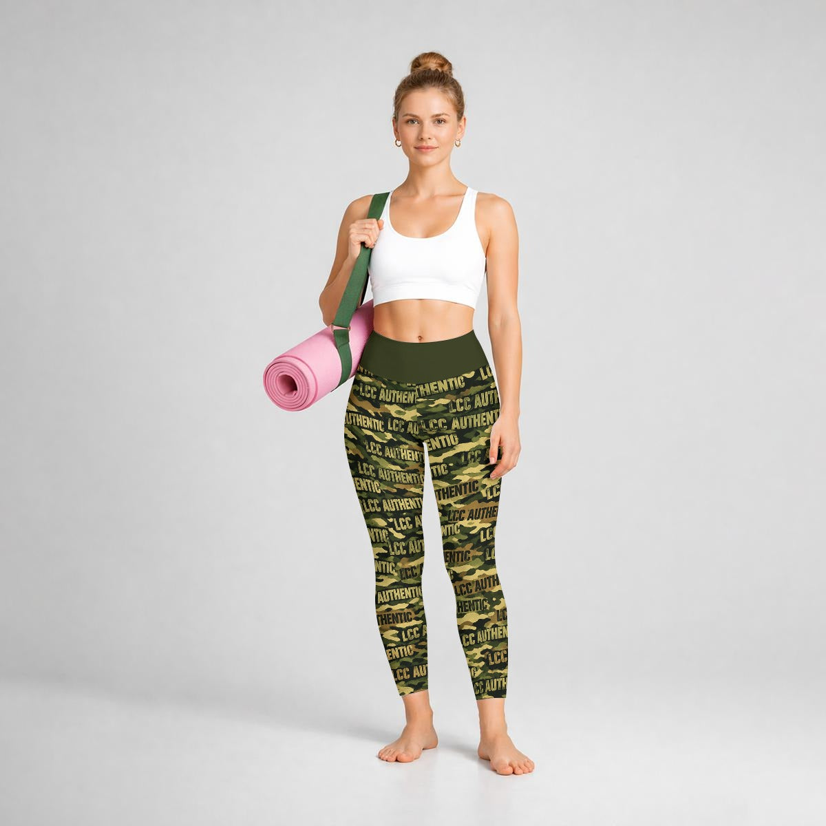 LCC CAMOUFLAGE Women's High Waisted Athletic Leggings
