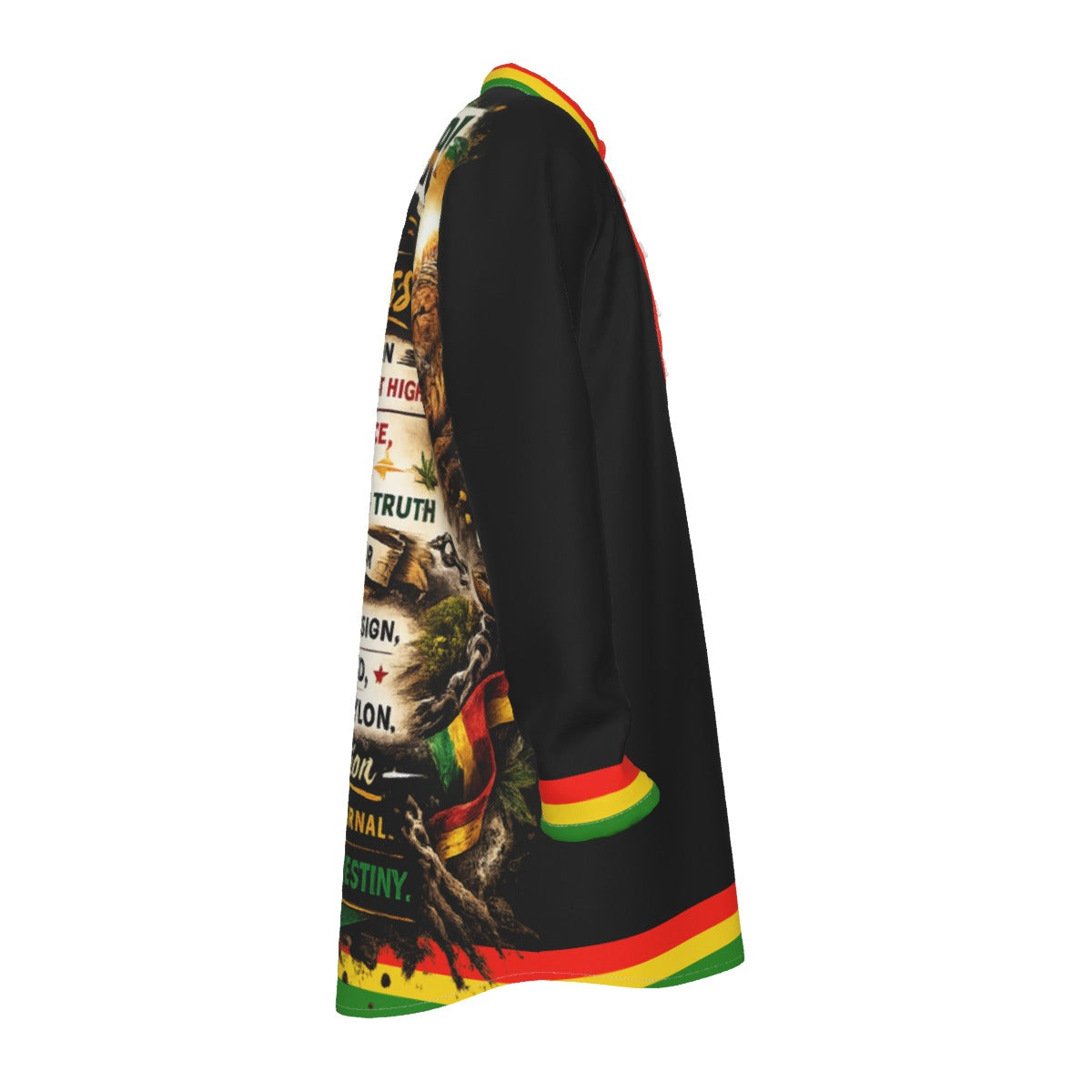 LCC RASTA BLC Stand-up Collar Long Shirt