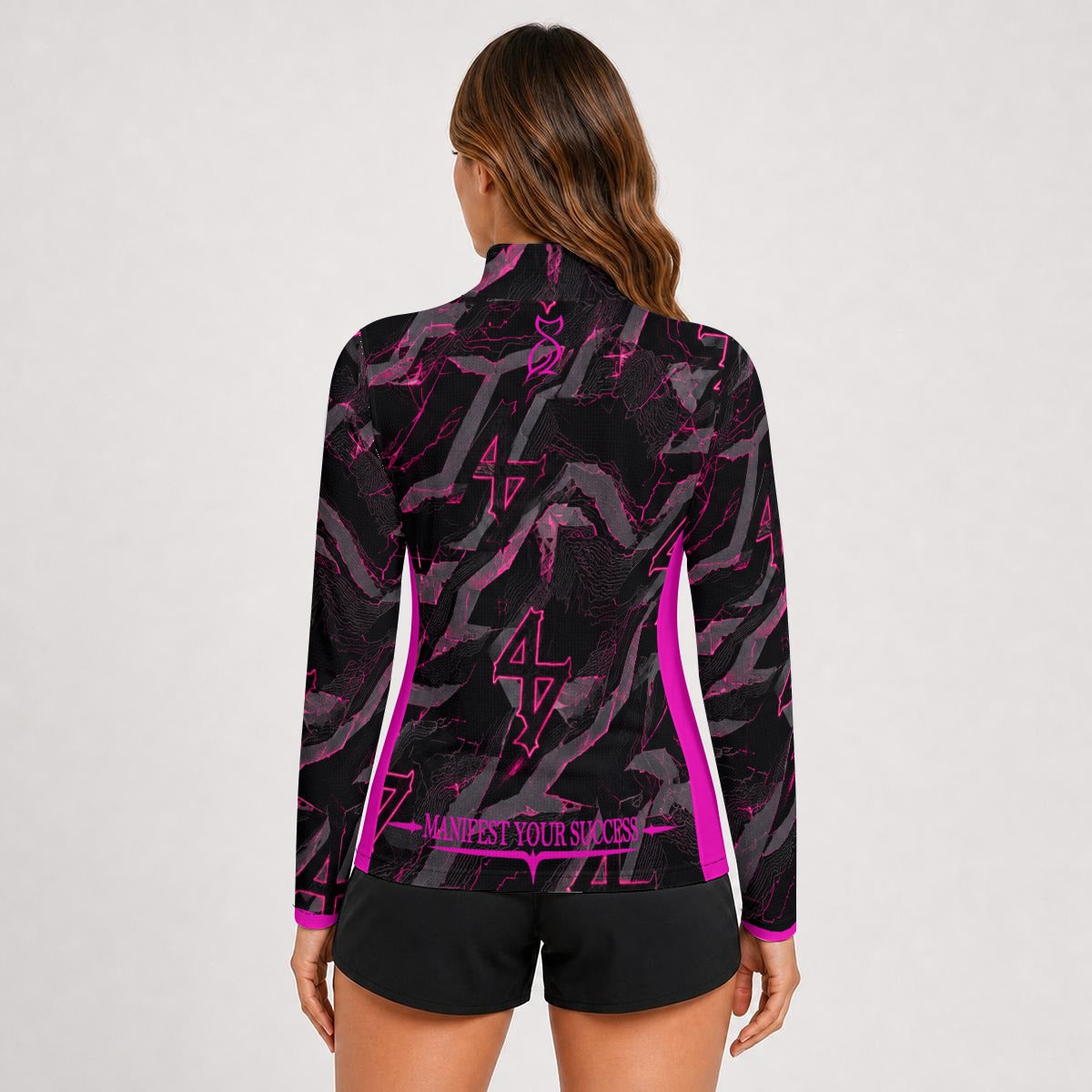 LCC WIZARD RADDISH Women's Stand-Collar Sport Jersey Long Sleeve