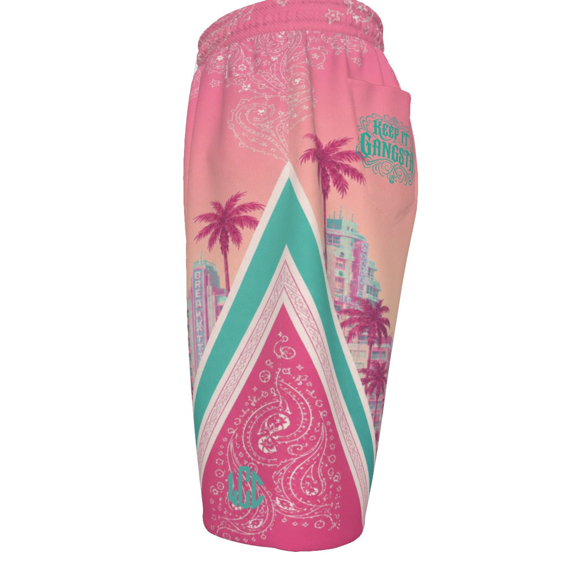 KEEP IT GANGSTA MIAMI Unisex Casual Short Cotton