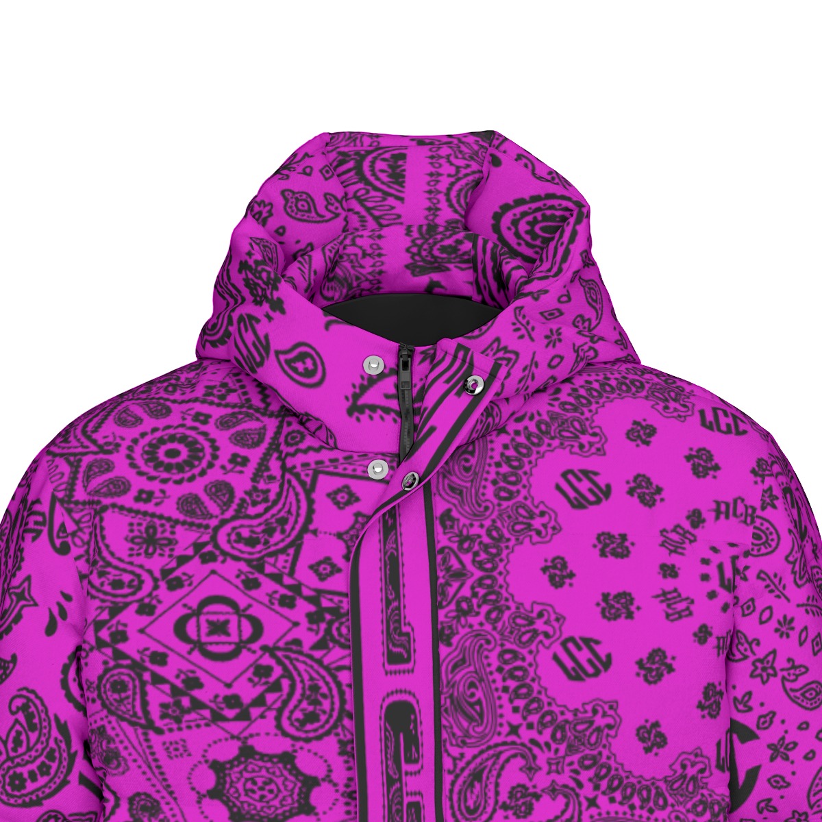LCC FULL BANDANA GRAPES Unisex Long Down Jacket