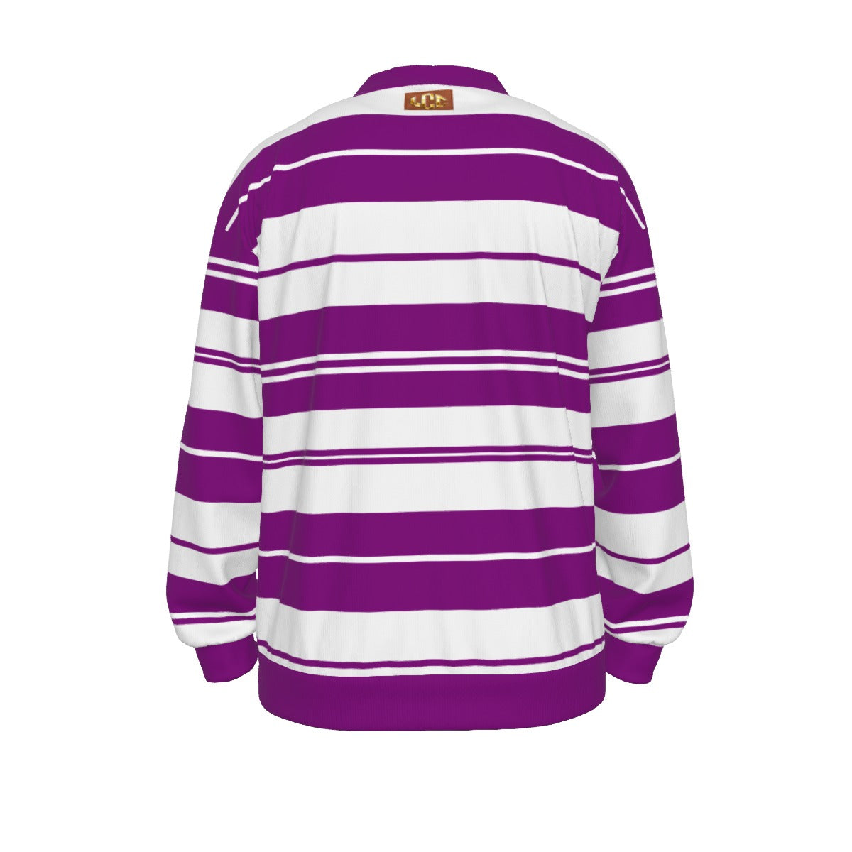 CHARLY STRIPES GRAPES Unisex V-neck Knitted  Cardigan