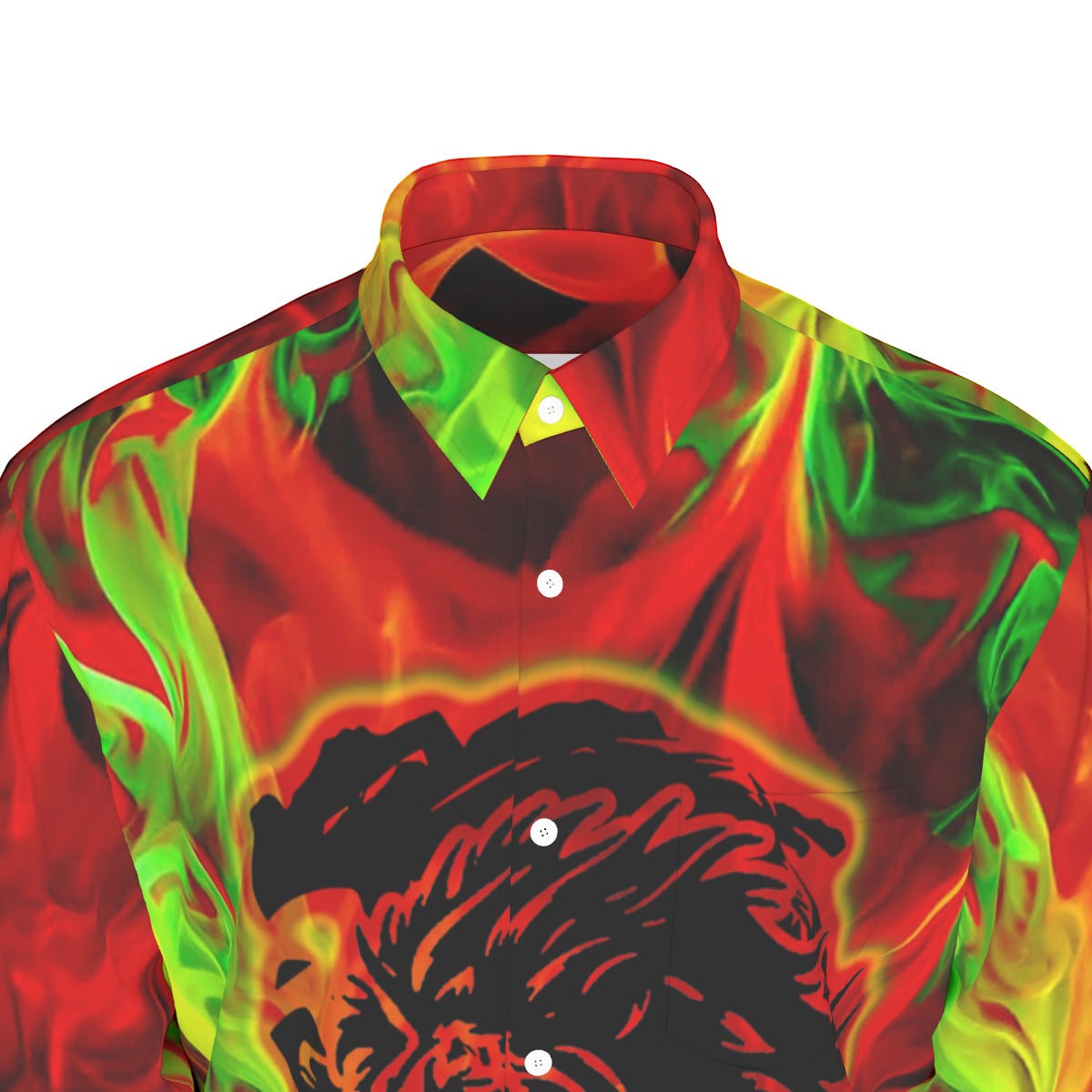 SPIRIT OF LION Long Sleeve Shirt Cotton poplin