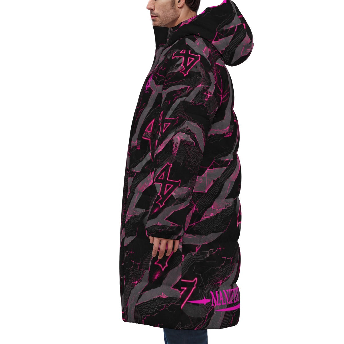 LCC WIZARD Raddish Unisex Long Down Jacket