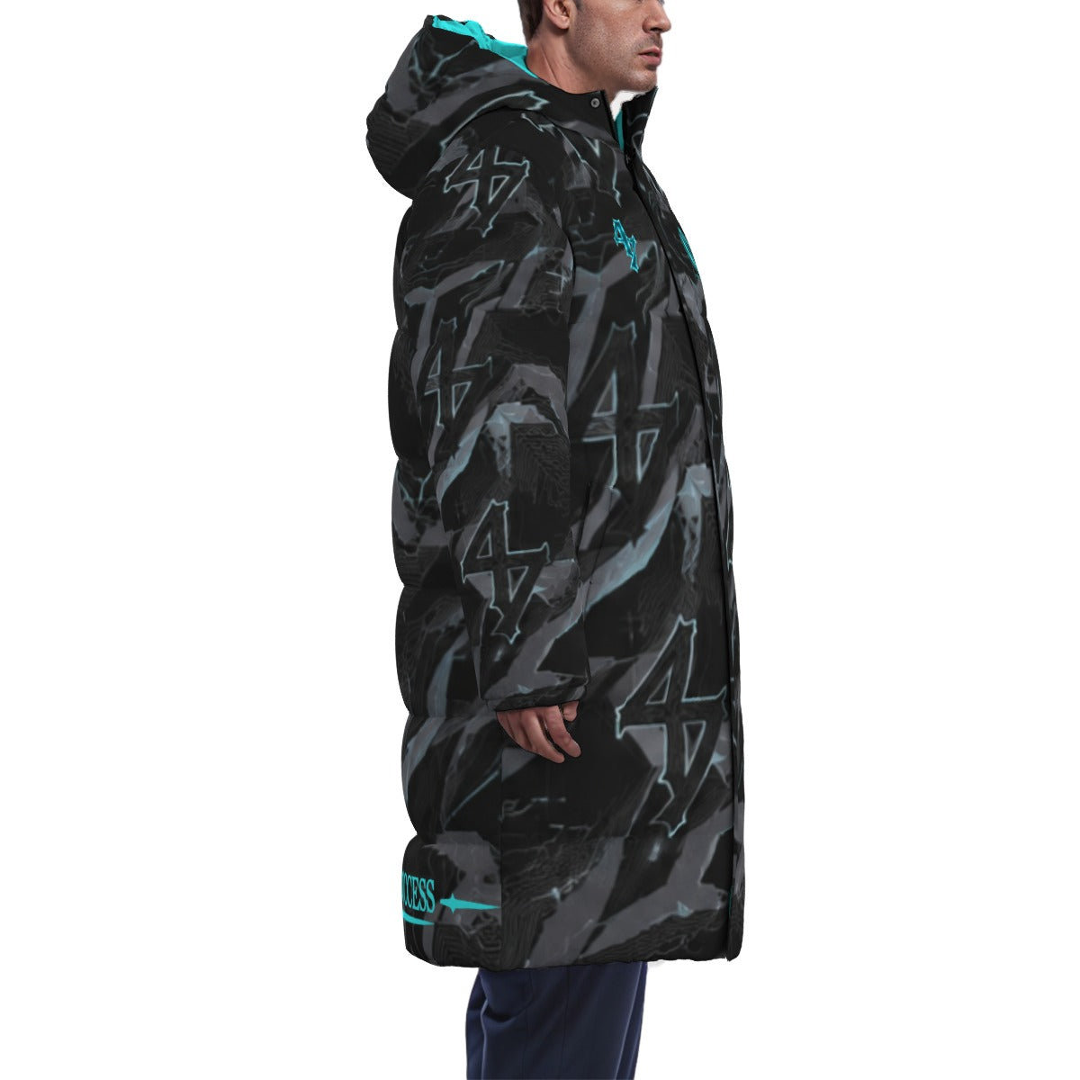 LCC WIZARD BLUE Unisex Long Down Jacket