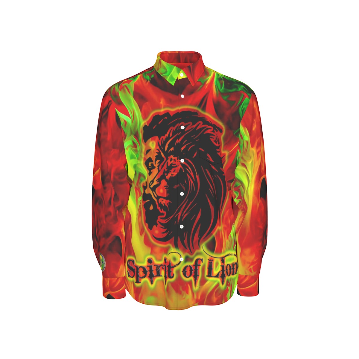 SPIRIT OF LION Long Sleeve Shirt Cotton poplin