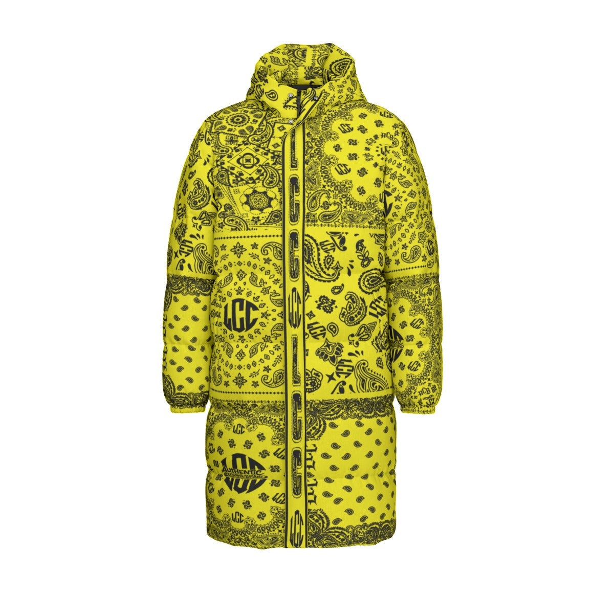 LCC FULL BANDANA YLW Unisex Long Down Jacket