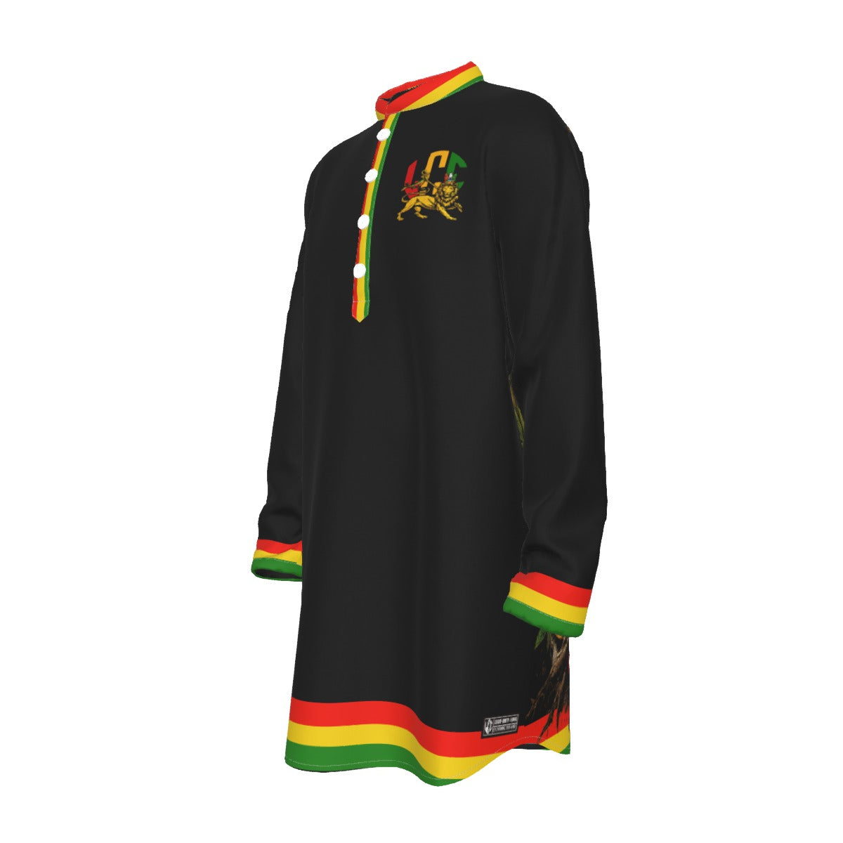 LCC RASTA BLC Stand-up Collar Long Shirt