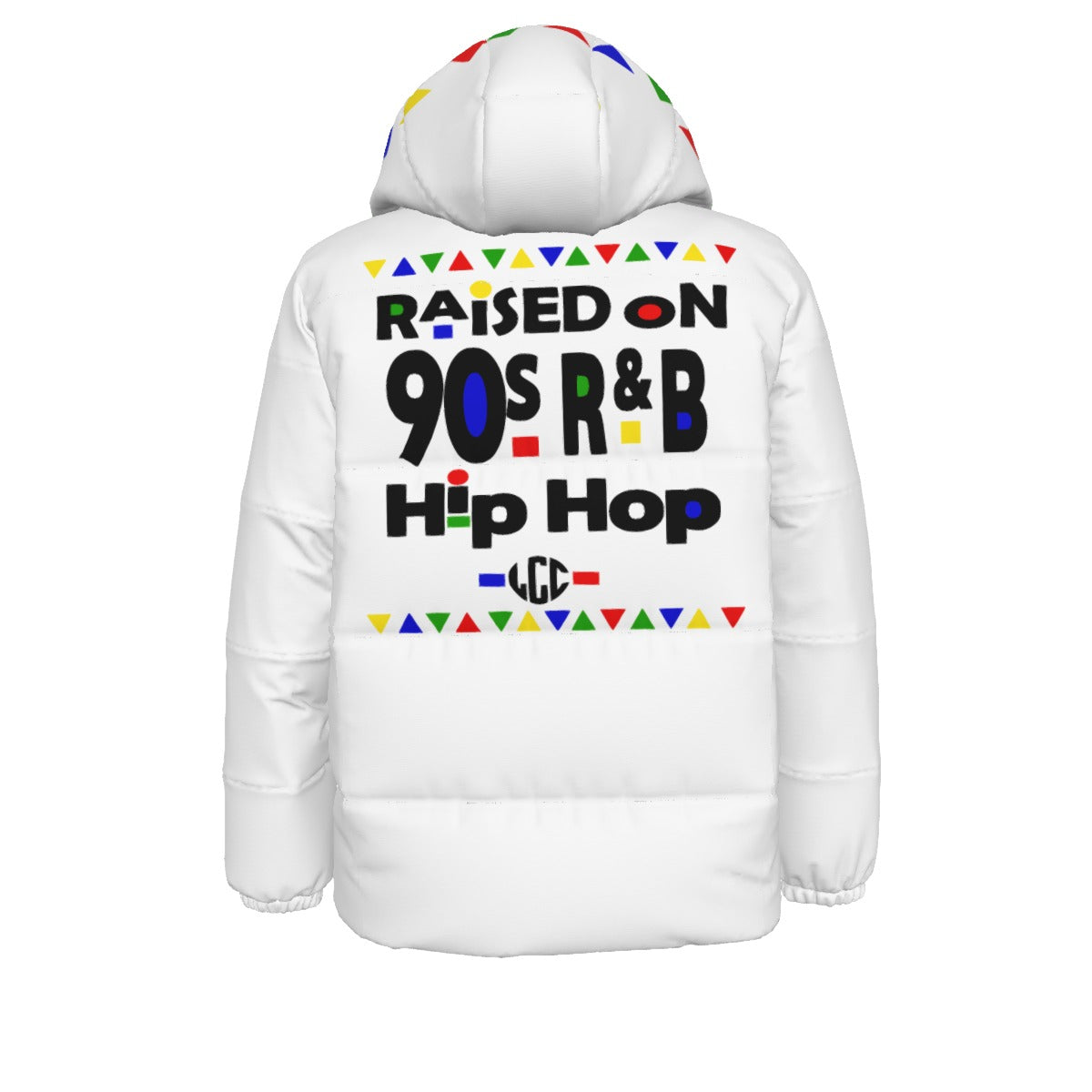 HIP HOP 90's wht Unisex Down Jacket
