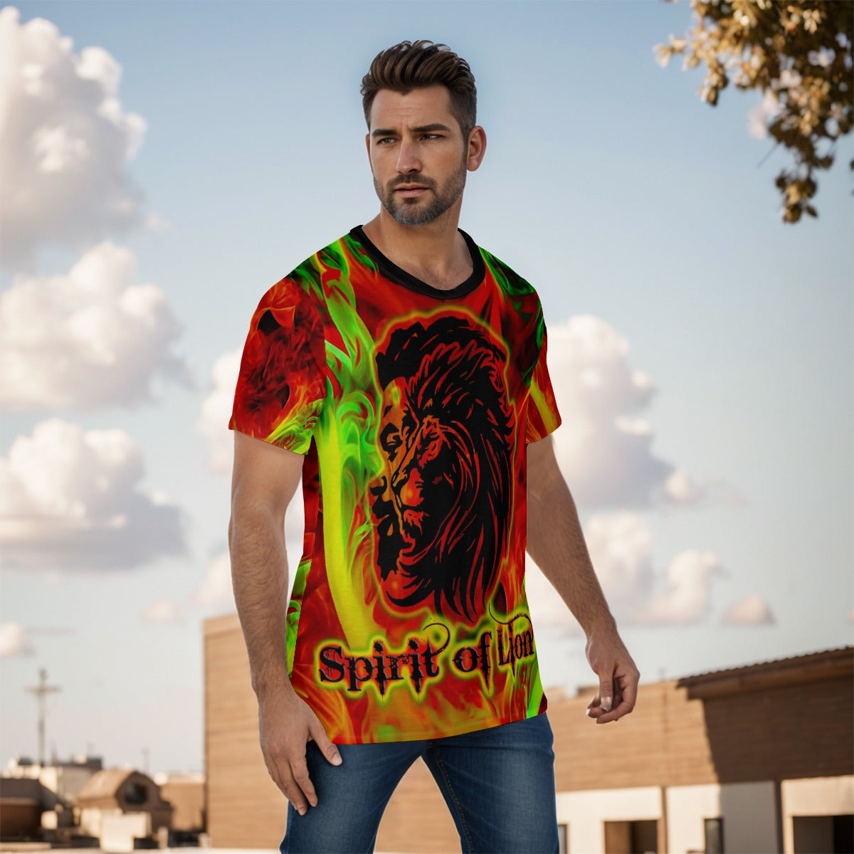 SPIRIT OF LION Men's O-Neck T-Shirt