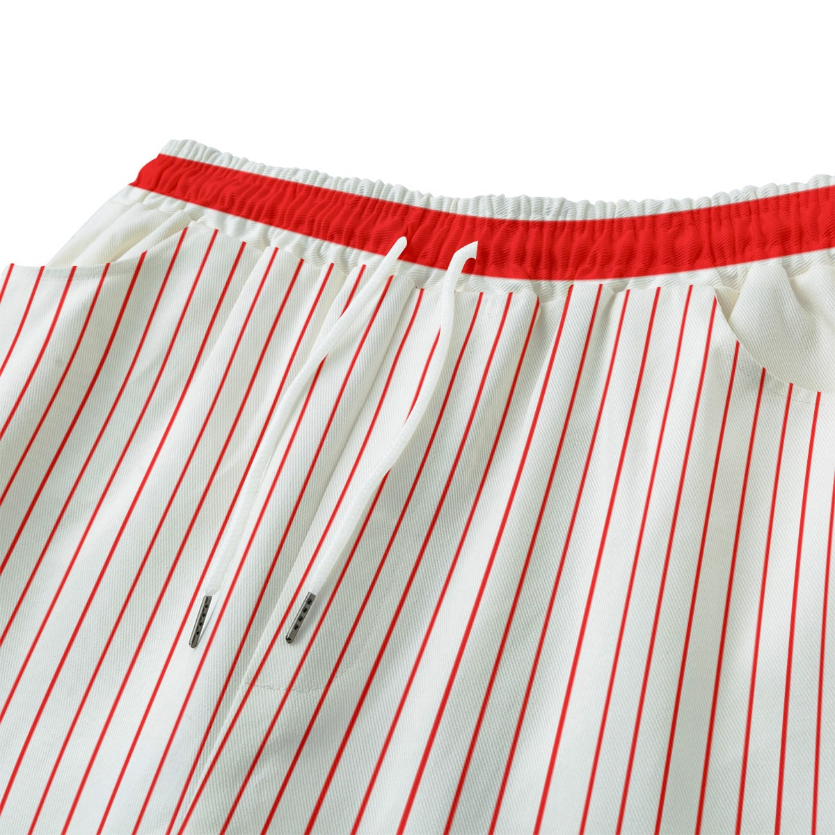 AUTHENTIC LEAGUE WHTRED Unisex Straight Casual Short Cotton