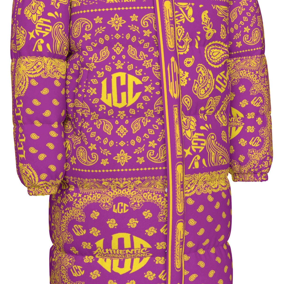 LCC FULL BANDANA LAKERS Unisex Long Down Jacket