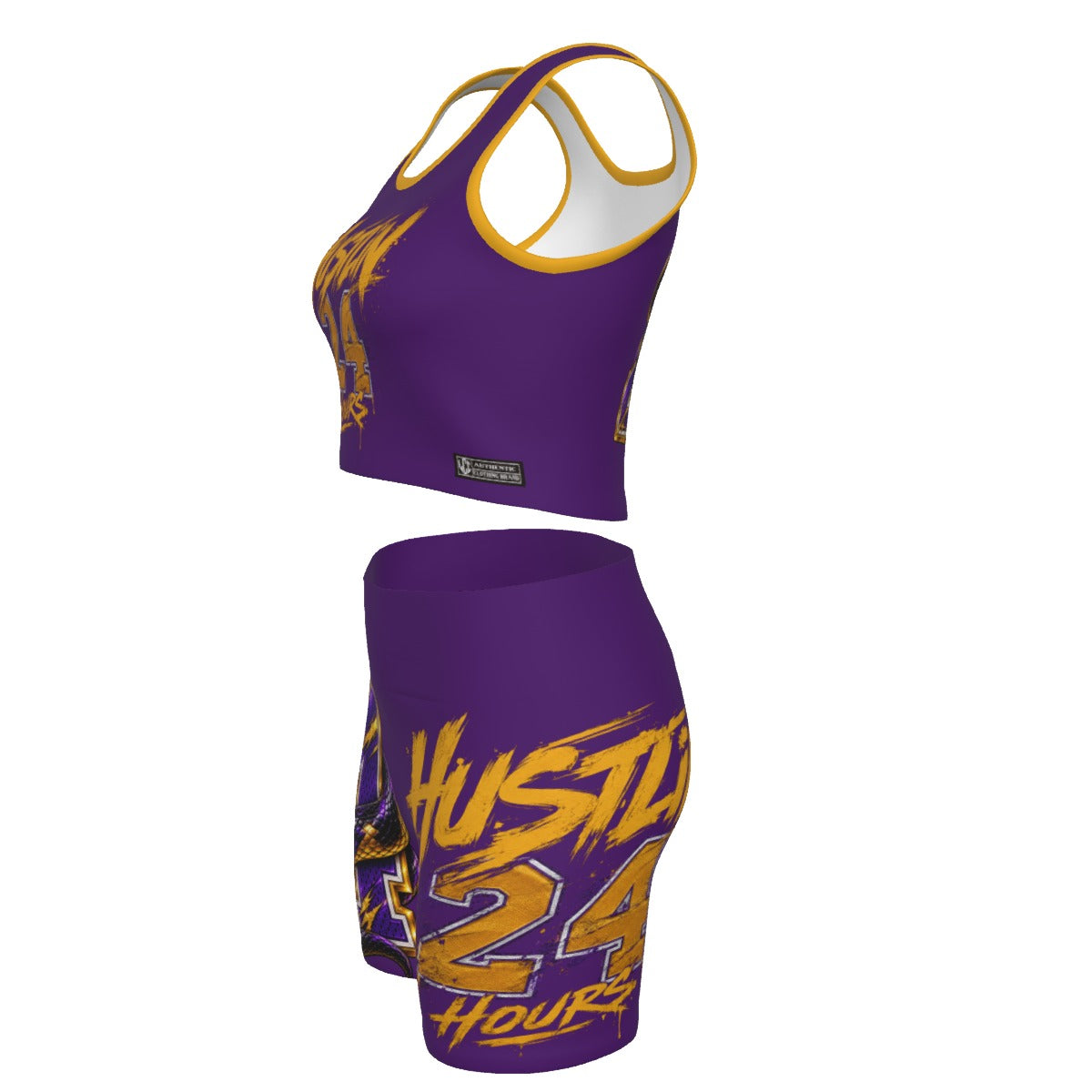 HUSTLIN 24 HOURS Women's Yoga Set