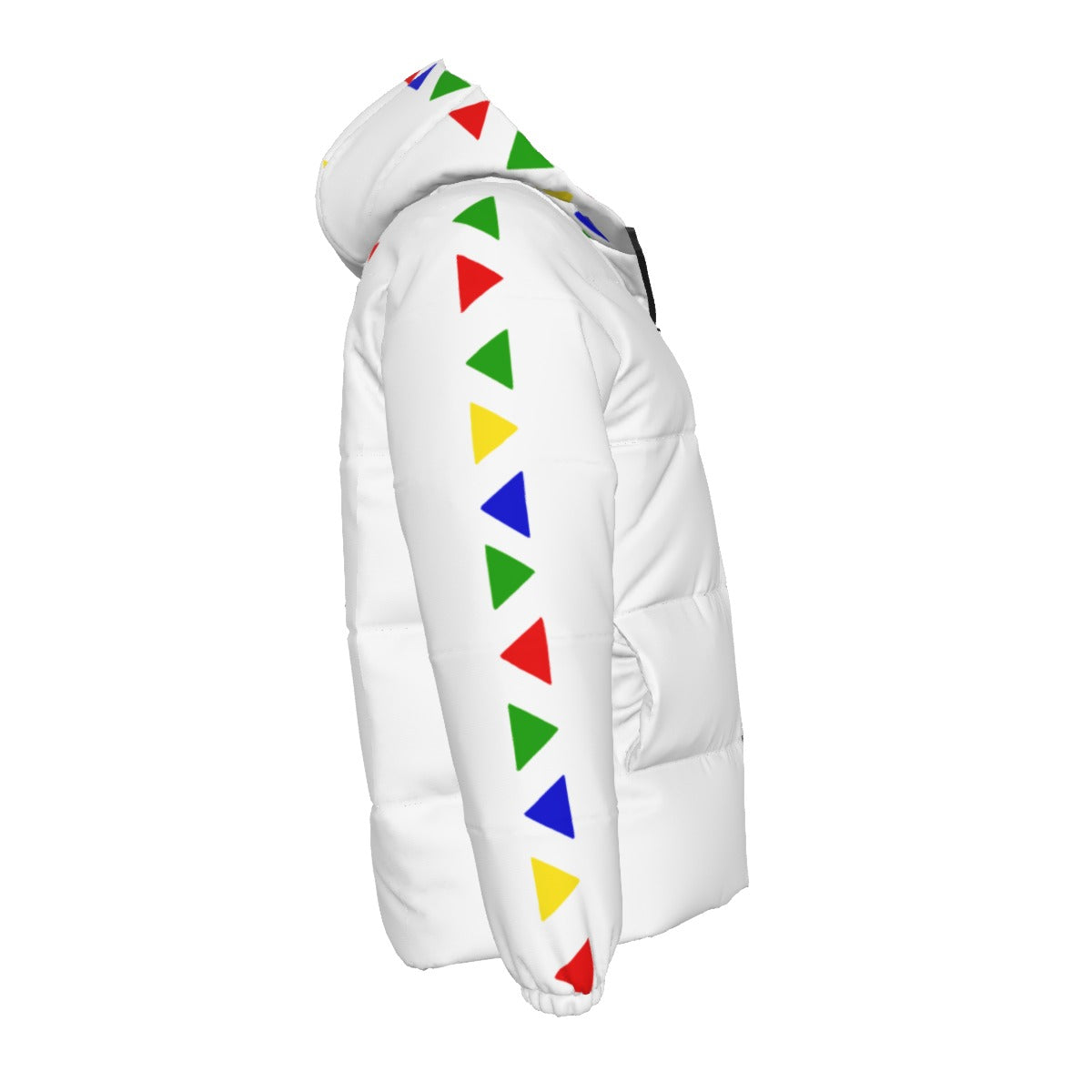 HIP HOP 90's wht Unisex Down Jacket
