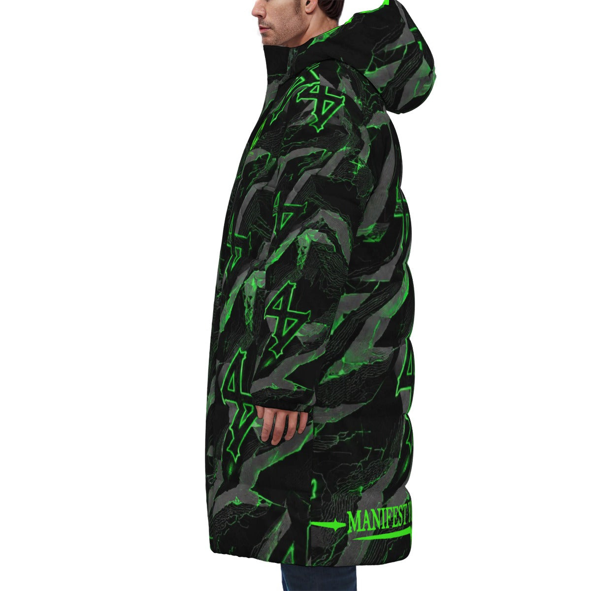 LCC WIZARD MATRIX Unisex Long Down Jacket