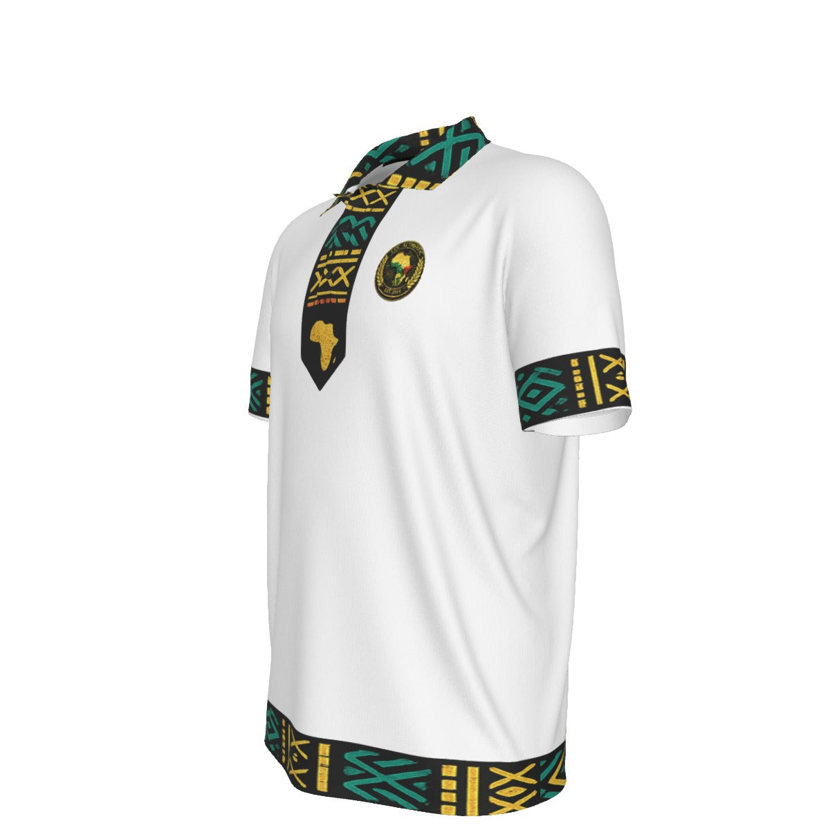 AFRICAN PRIDE WHT Polo Collar Jersey