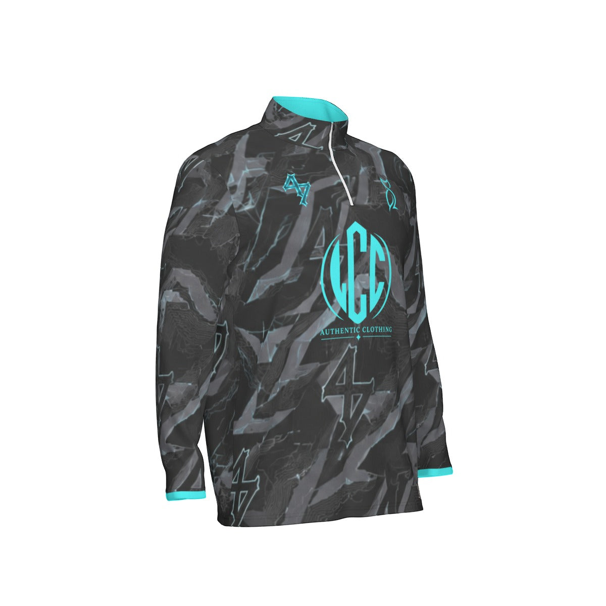 LCC WIZARD BLUE Men's Sports Jersey With Long Sleeve