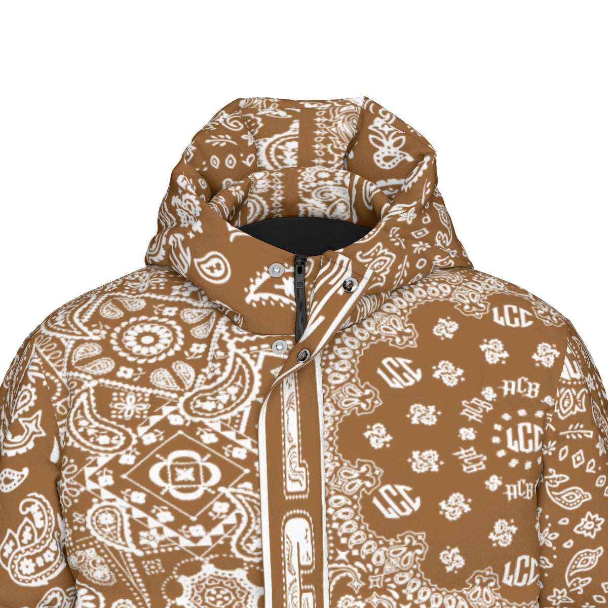 LCC FULL BANDANA BRWN Unisex Long Down Jacket