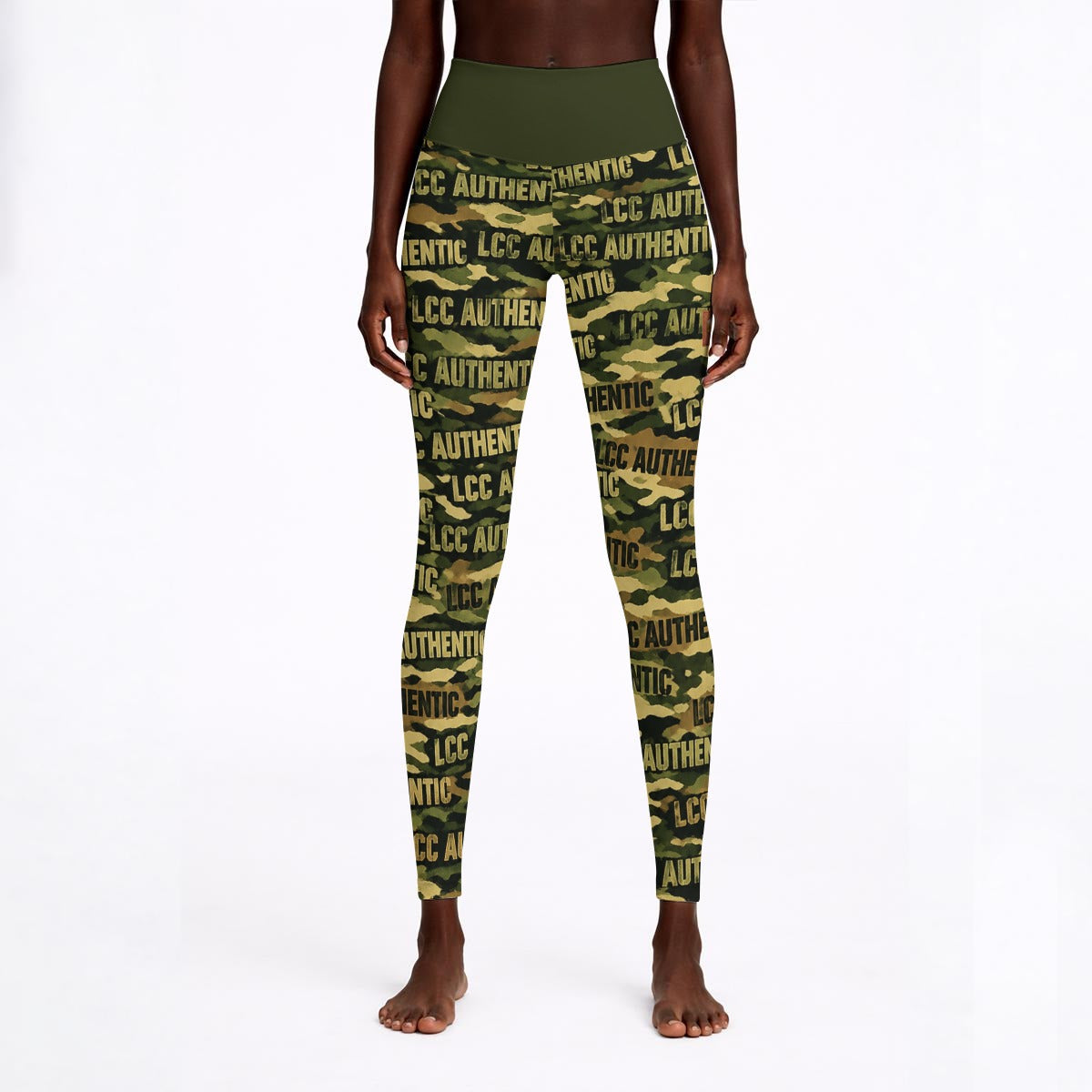 LCC CAMOUFLAGE Women's High Waisted Athletic Leggings