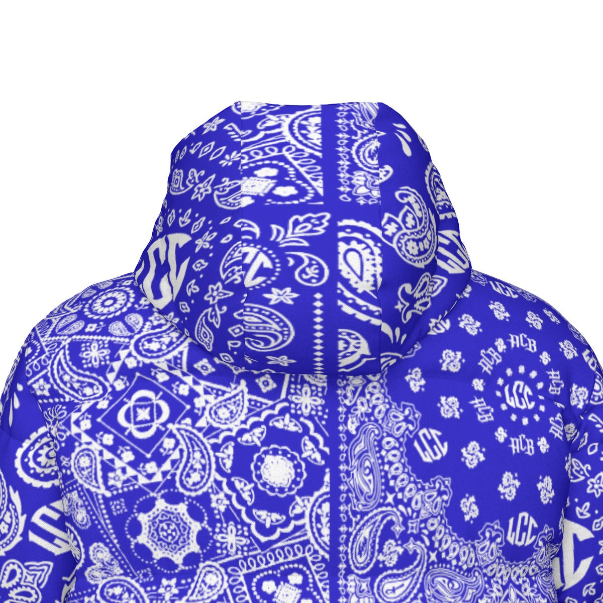 LCC FULL BANDANA BLUE Unisex Long Down Jacket