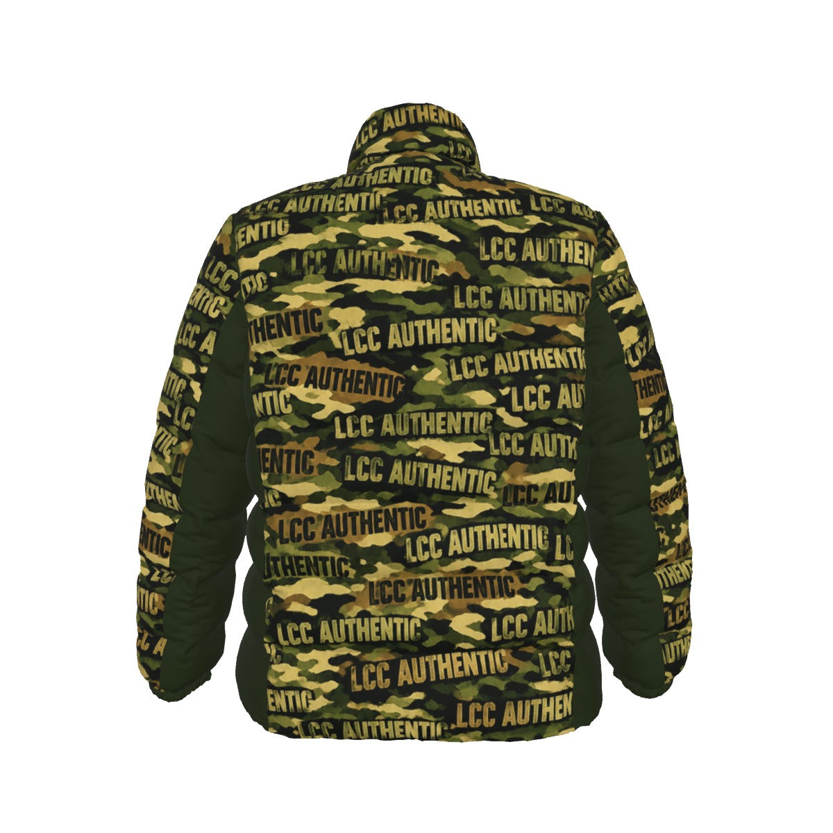 LCC CAMOUFLAGE Unisex Stand collar slim down jacket