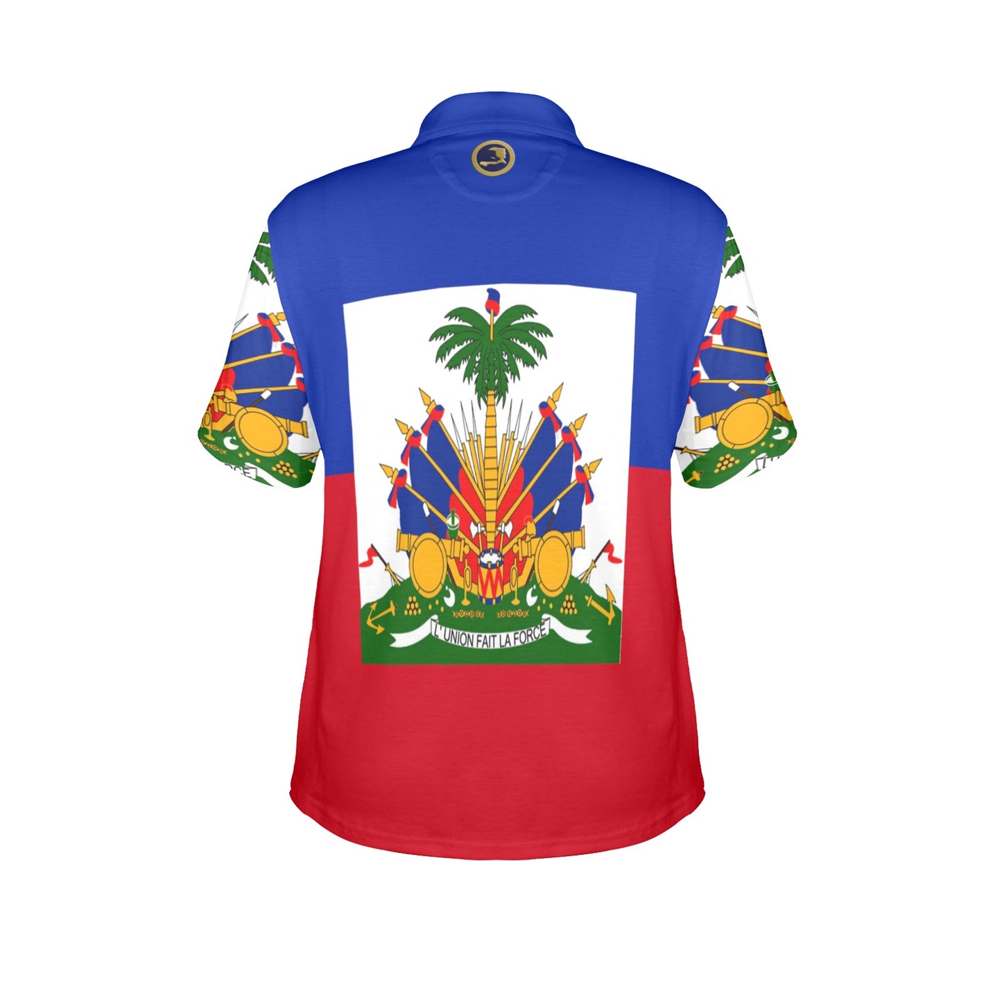 HAITI Women's All Over Print Polo Shirt (Model T55)