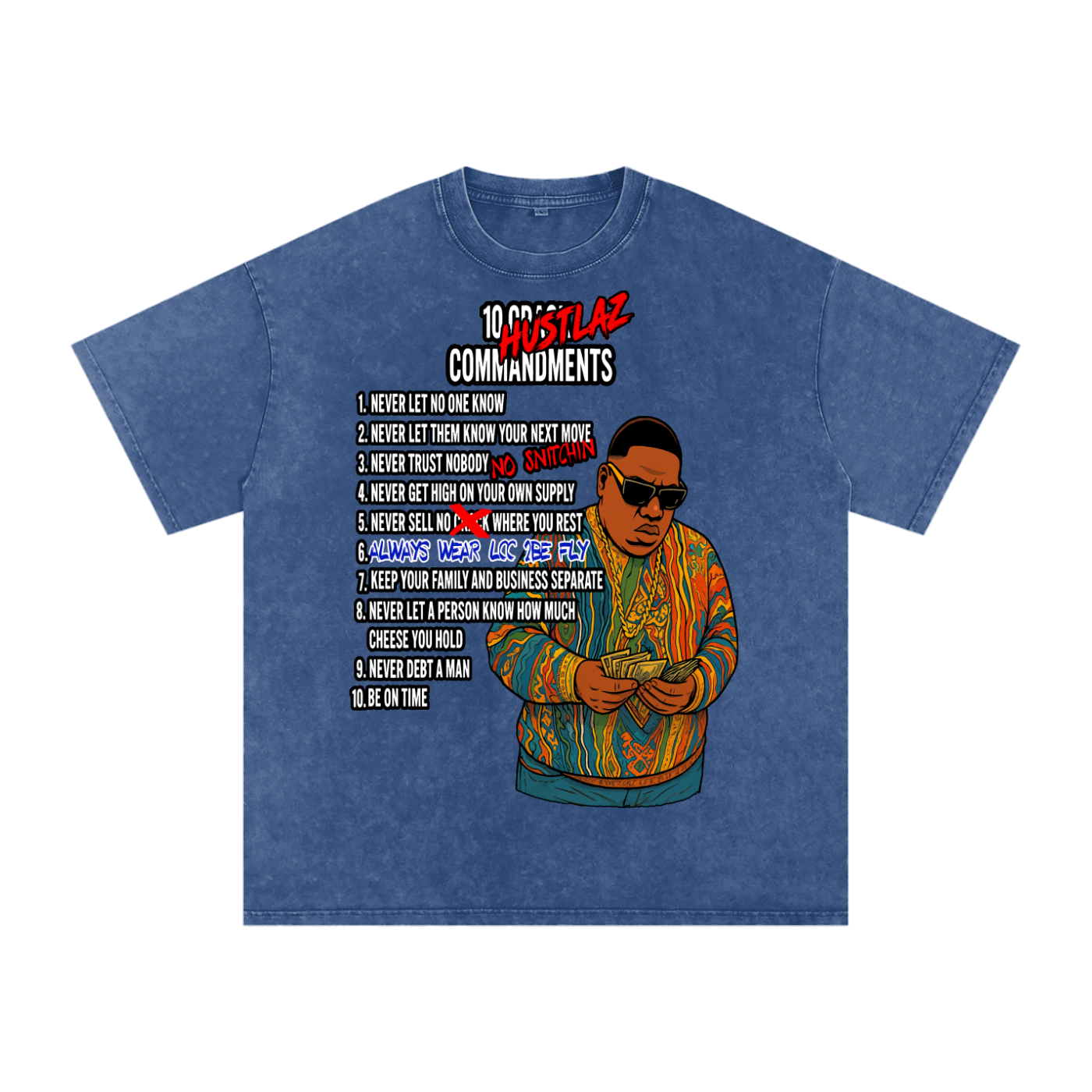 Snow Washed Oversized Cotton T-Shirt