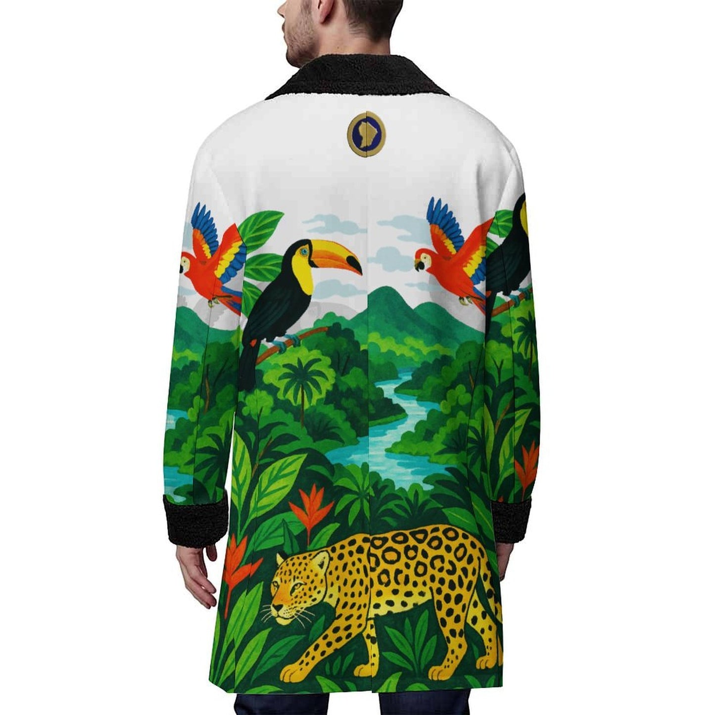 GUYANE PAYSAGE Men's Double Breasted Coat