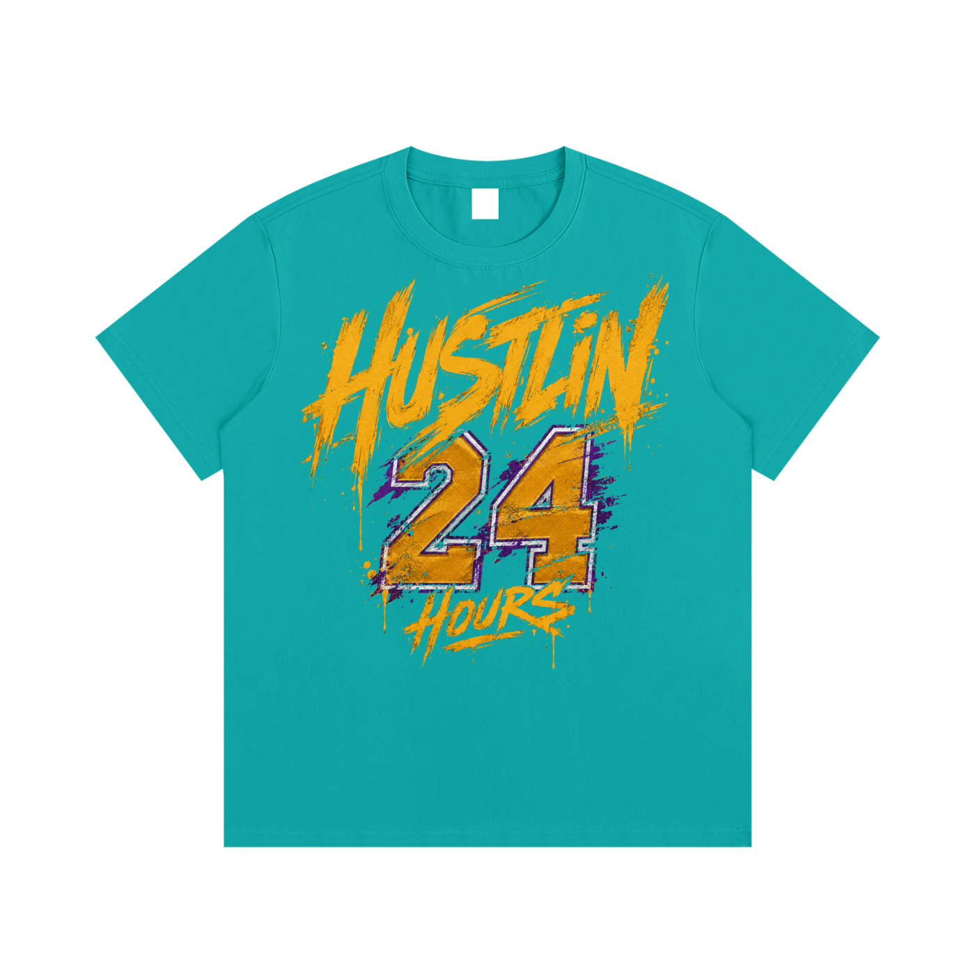 HUSTLIN 24 HOURS Cotton T-Shirt