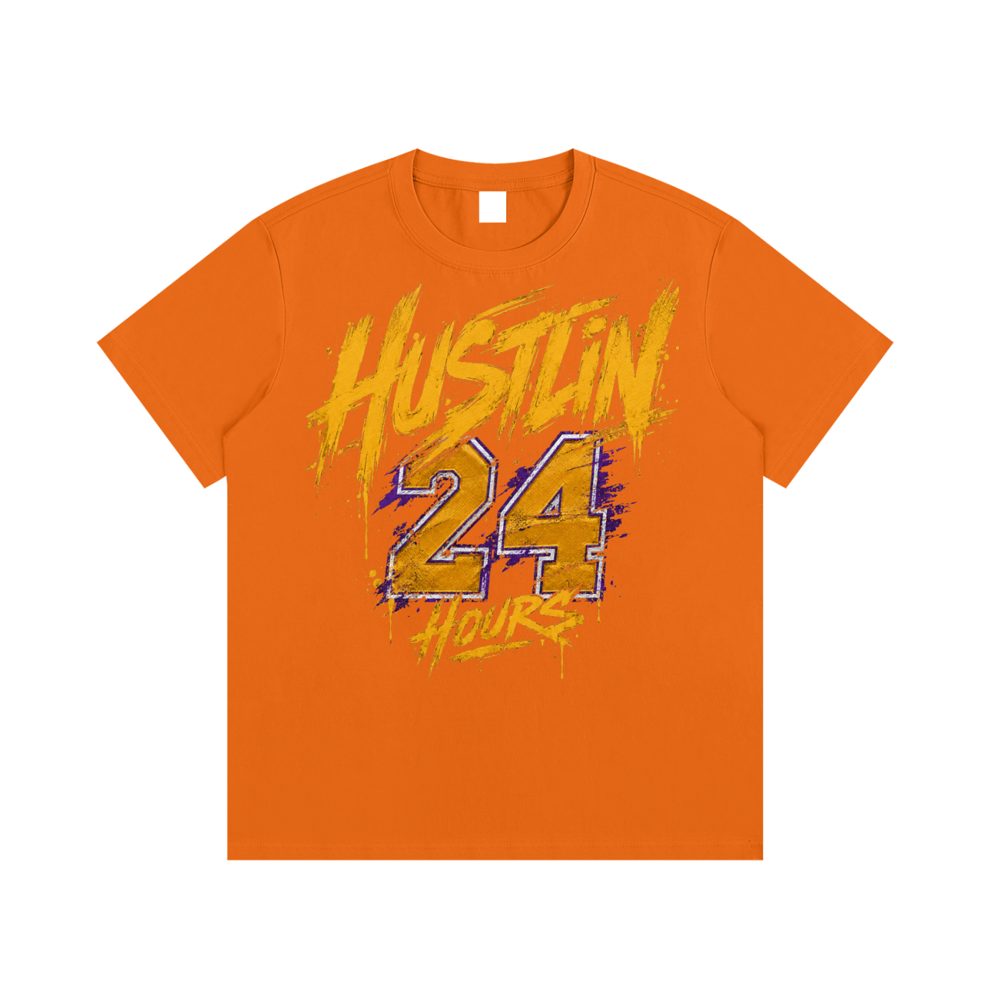 HUSTLIN 24 HOURS Cotton T-Shirt