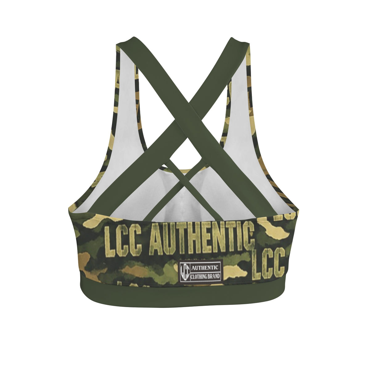 LCC CAMOUFLAGE Cross Back Sports Bra