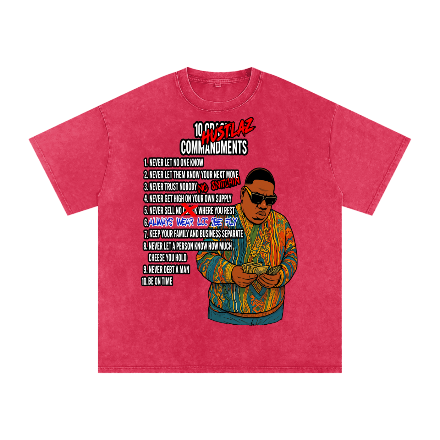 Snow Washed Oversized Cotton T-Shirt