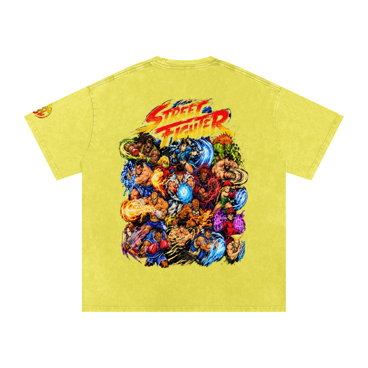 Street Fighter (DF) Snow Washed Oversized T-Shirt