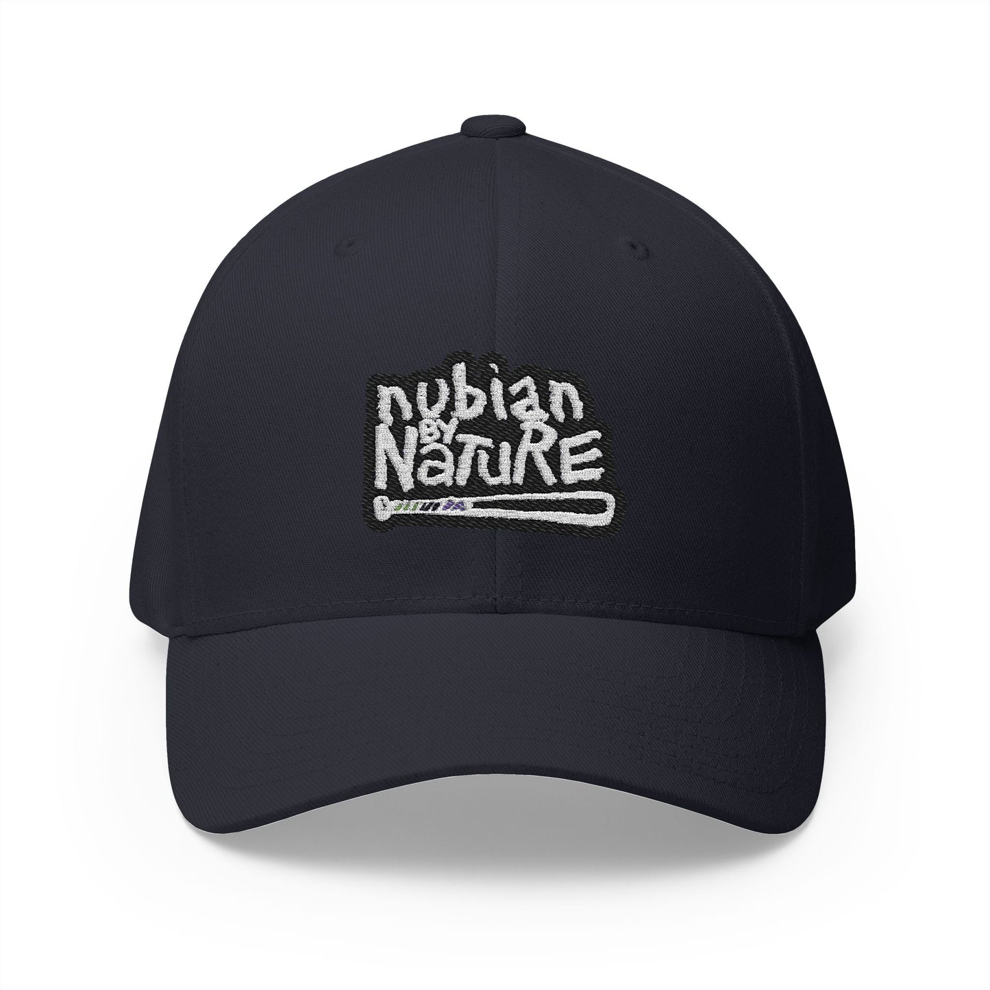 Nubian By Nature Embroidered Cap - Stylish Closed-Back Hat for Nature Lovers