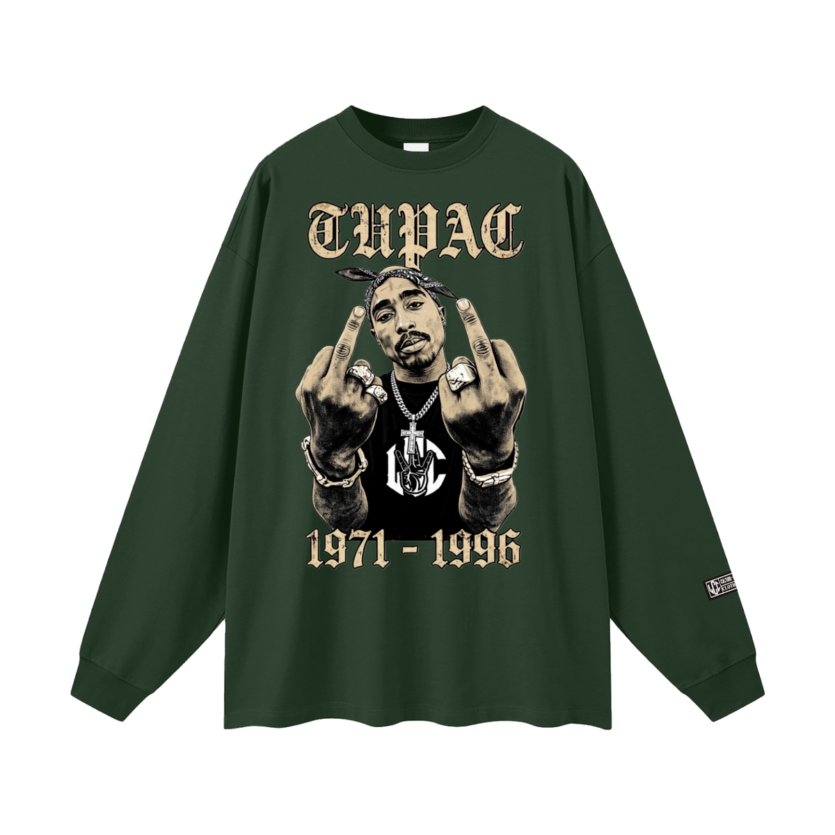 TUPAC Oversized Unisex Long Sleeve T-Shirt