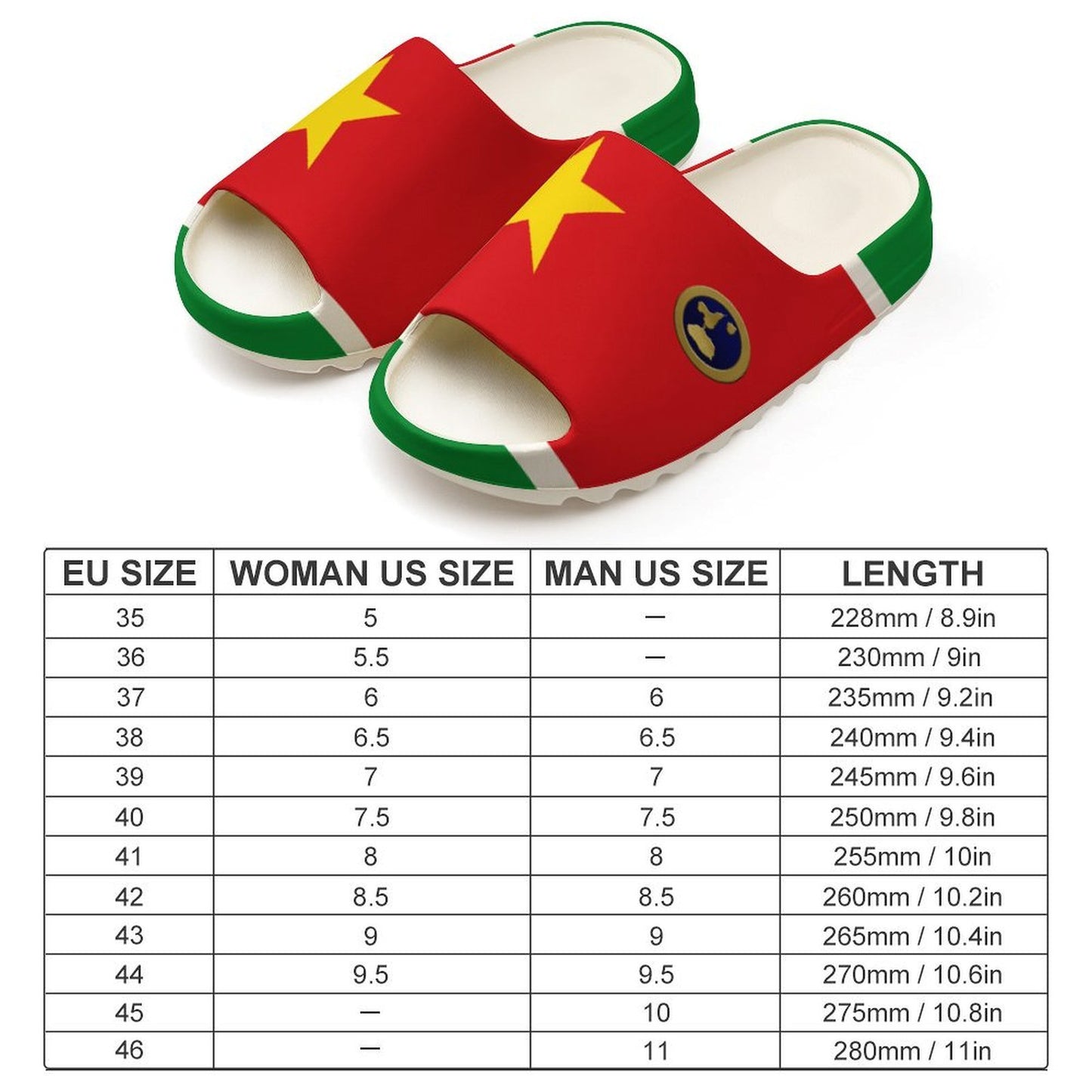 GUADELOUPE Unisex Thick Sole Slipper