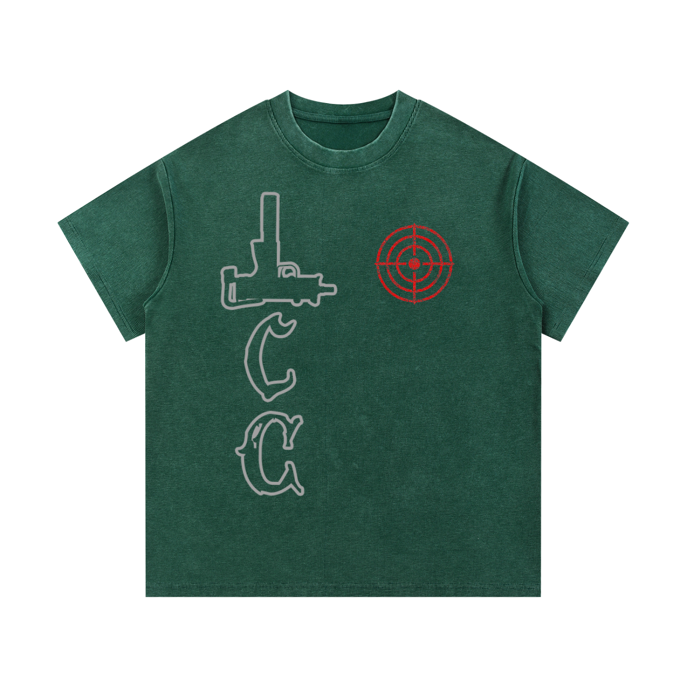 LCC TARGET Mineral Wash Waffle Knit T-Shirt