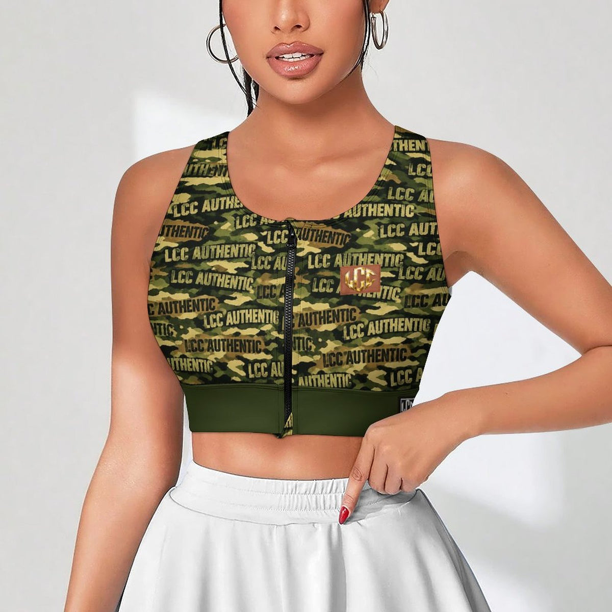 LCC CAMOUFLAGE Women's Yoga Zipper Vest