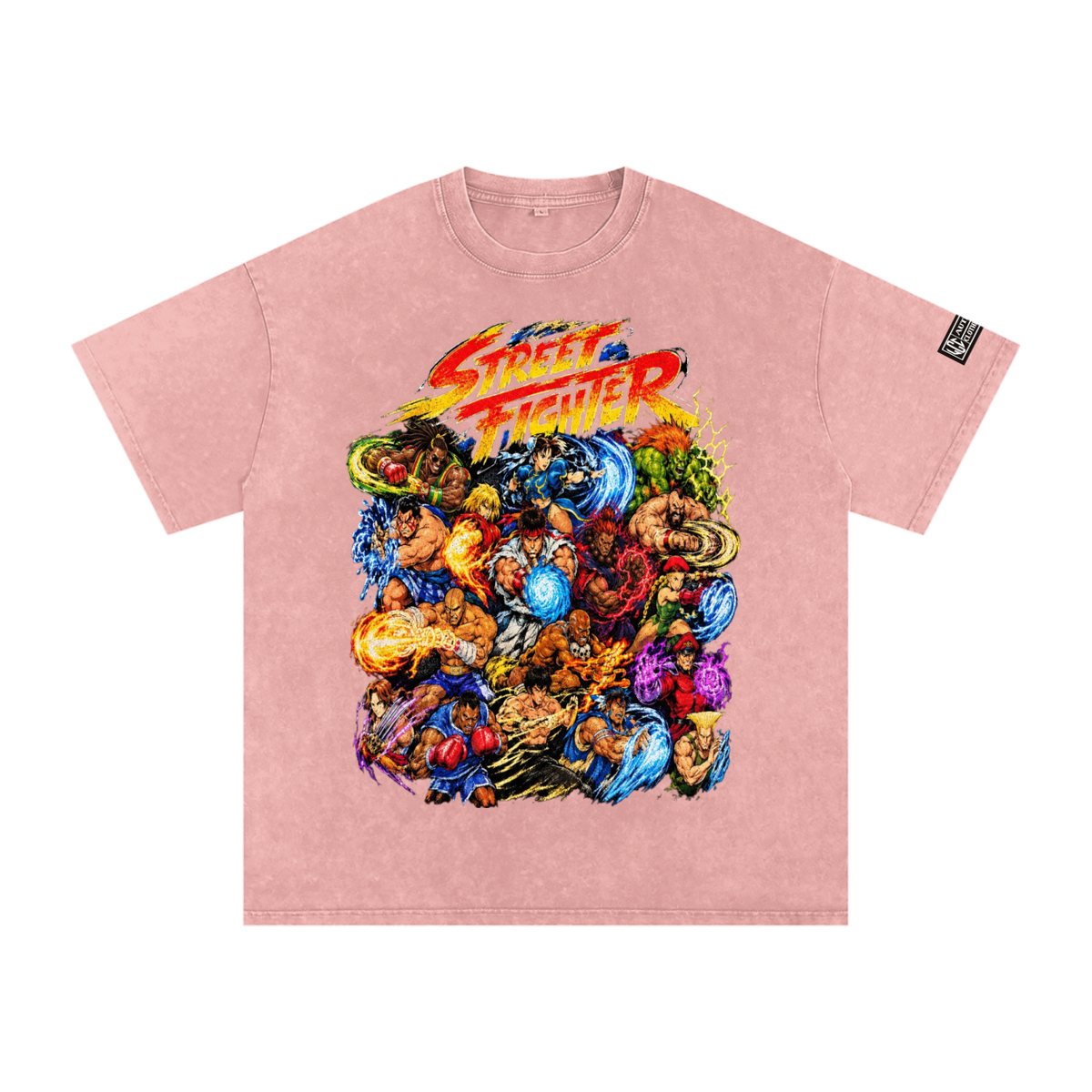 Street Fighter Snow Washed Oversized T-Shirt