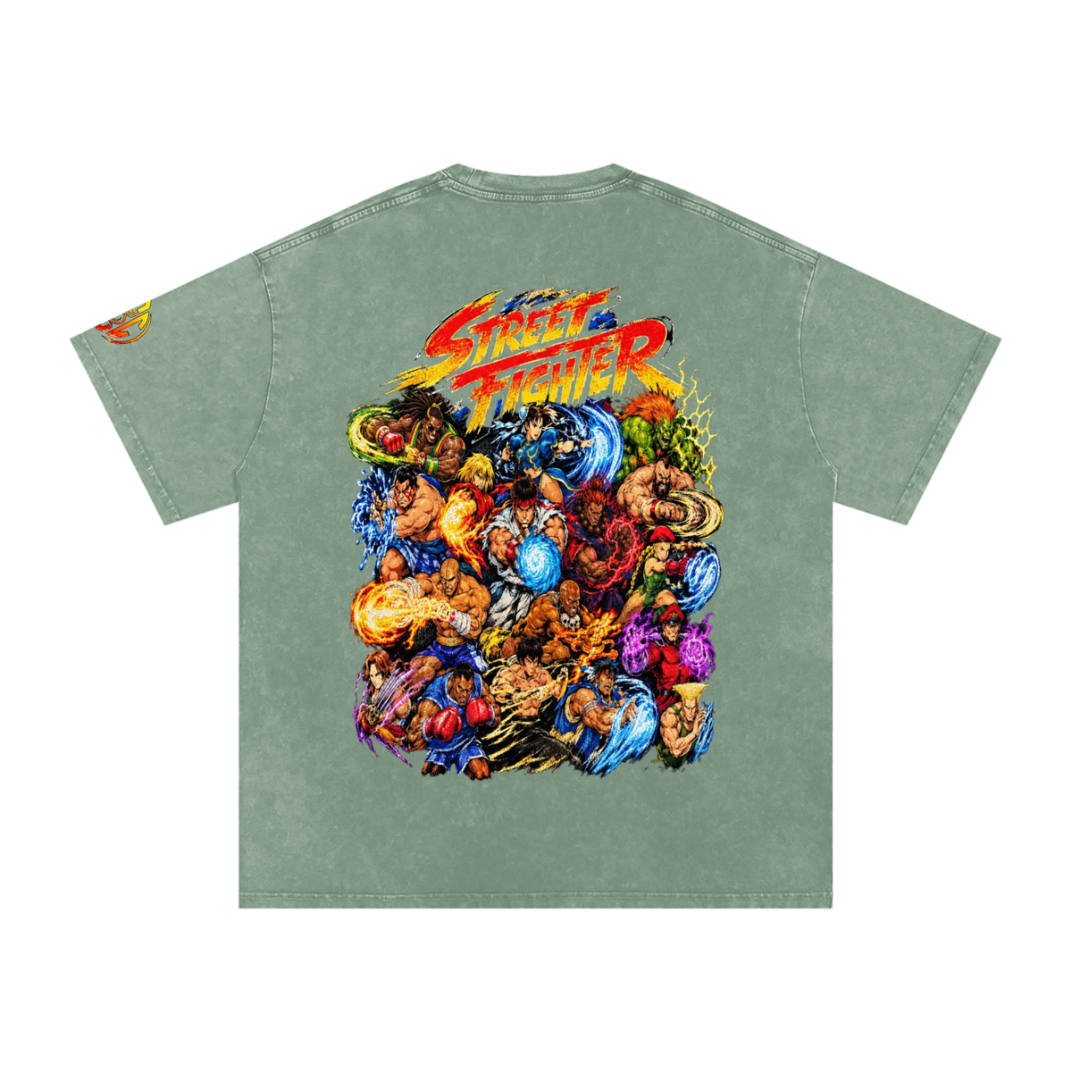 Street Fighter (DF) Snow Washed Oversized T-Shirt