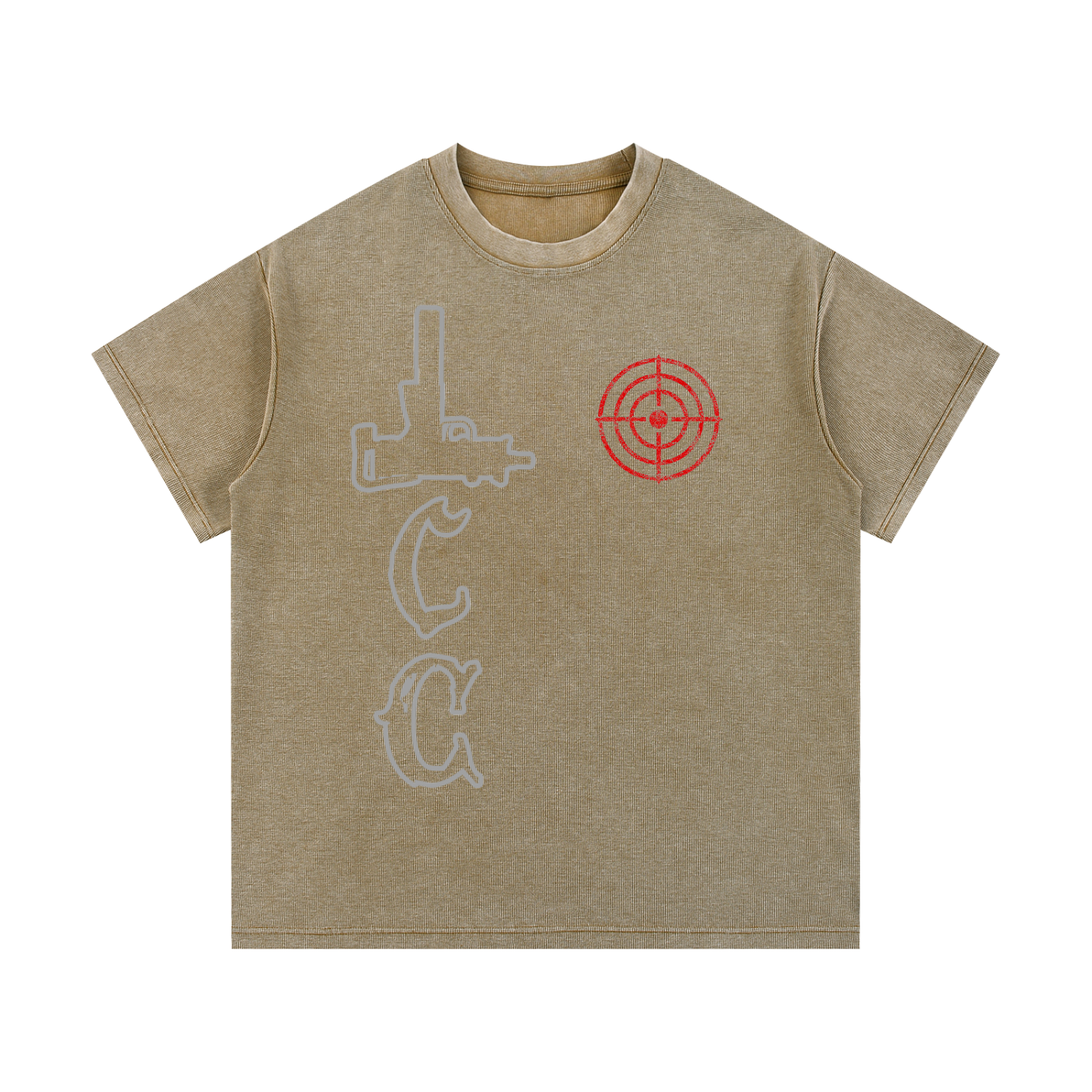 LCC TARGET Mineral Wash Waffle Knit T-Shirt