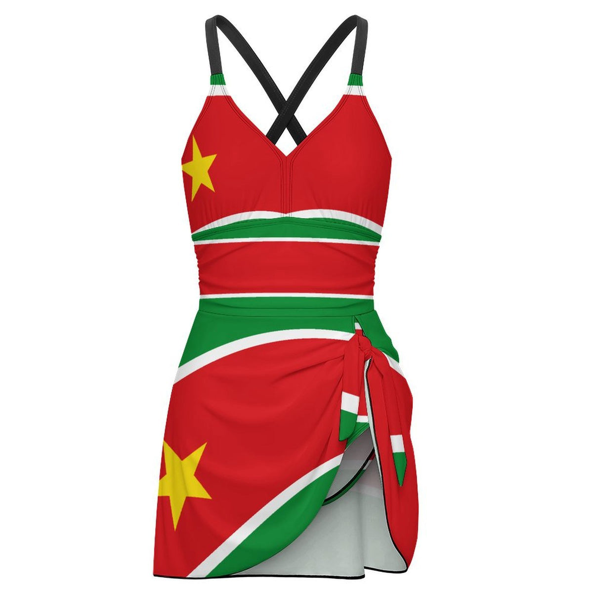 GUADELOUPE Women's Hem Tie One-Piece Swimsuit
