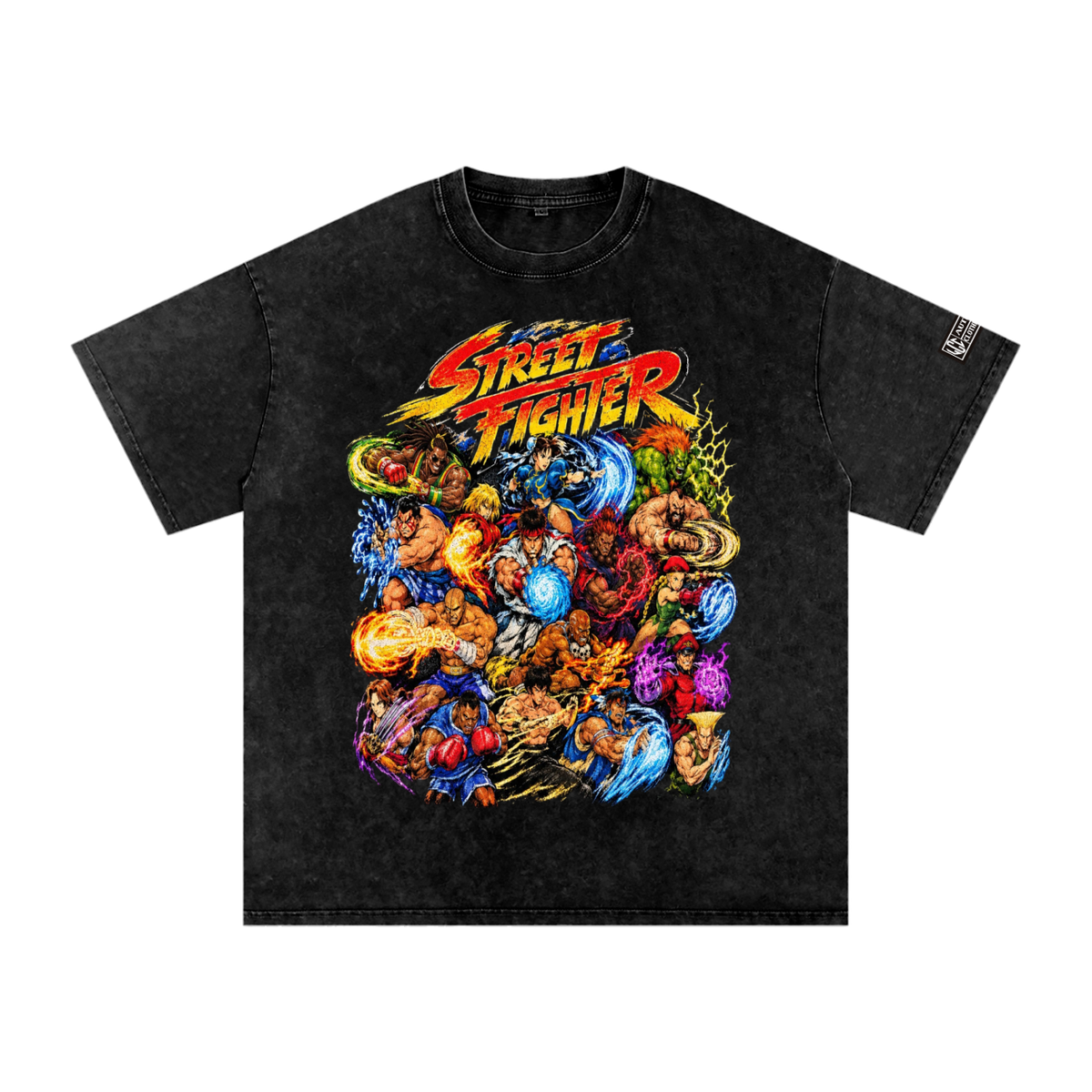 Street Fighter Snow Washed Oversized T-Shirt