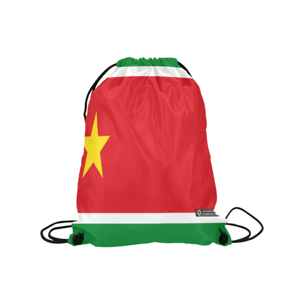 GUADELOUPE FLAG Medium Drawstring Bag (Twin Sides)