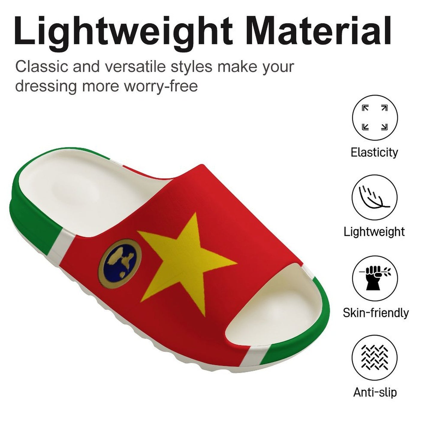 GUADELOUPE Unisex Thick Sole Slipper