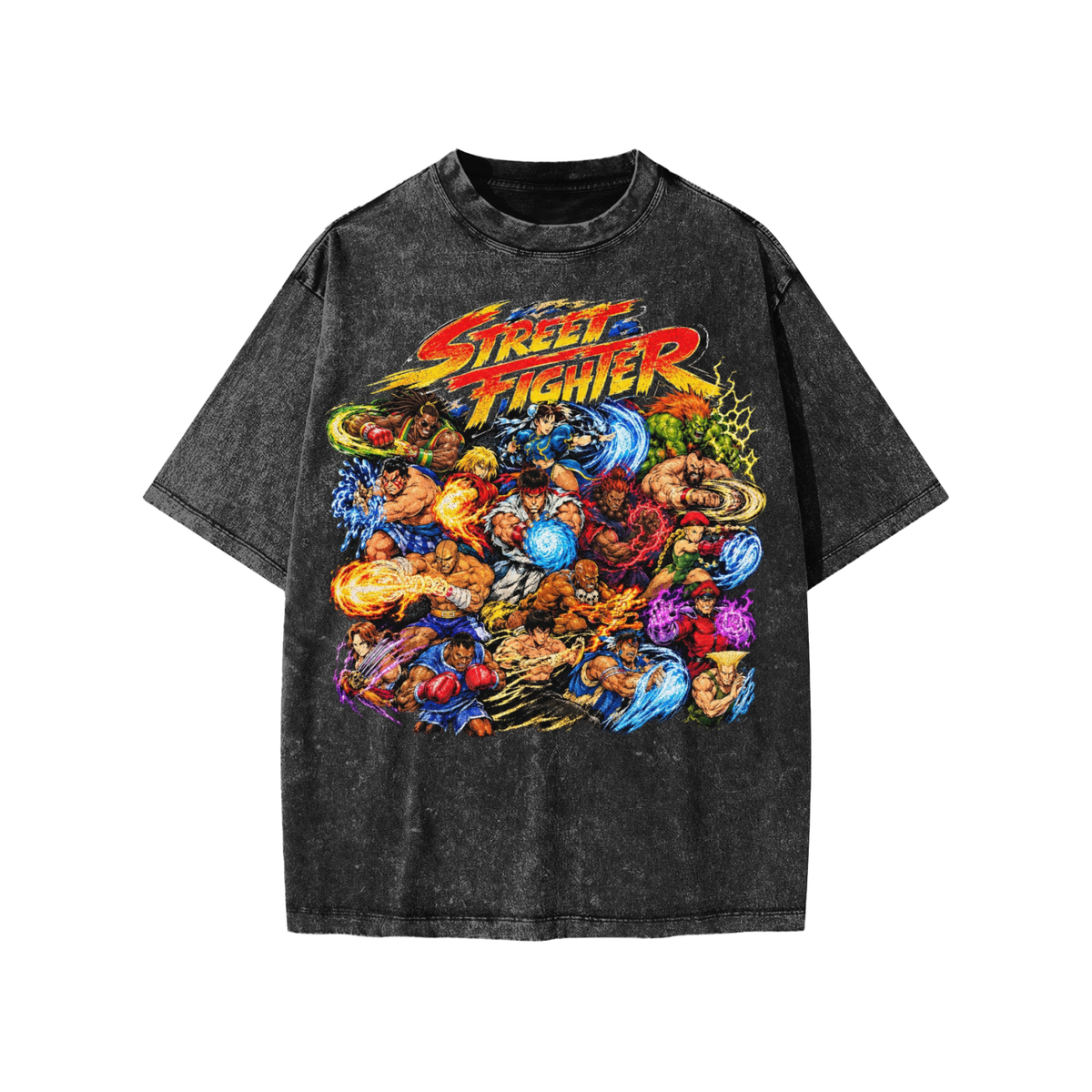 Street Fighter Snow Washed Kids' T-Shirt