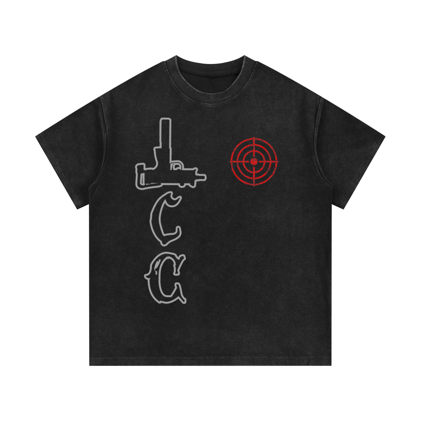 LCC TARGET Mineral Wash Waffle Knit T-Shirt
