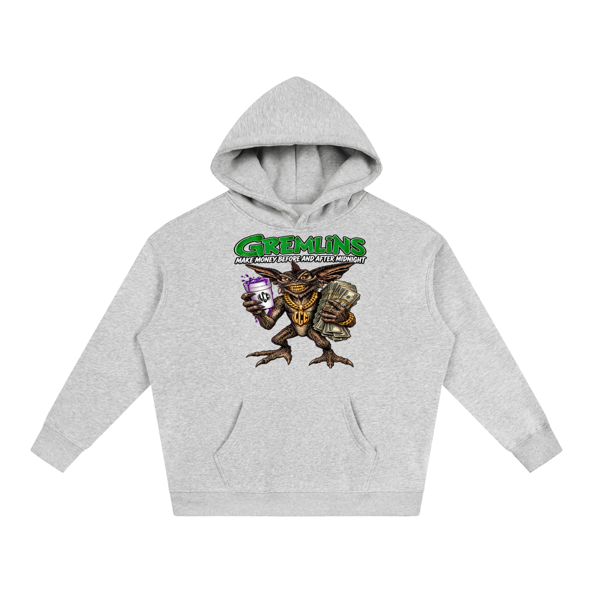 GREMLINS Oversize Fleeced Hoodie
